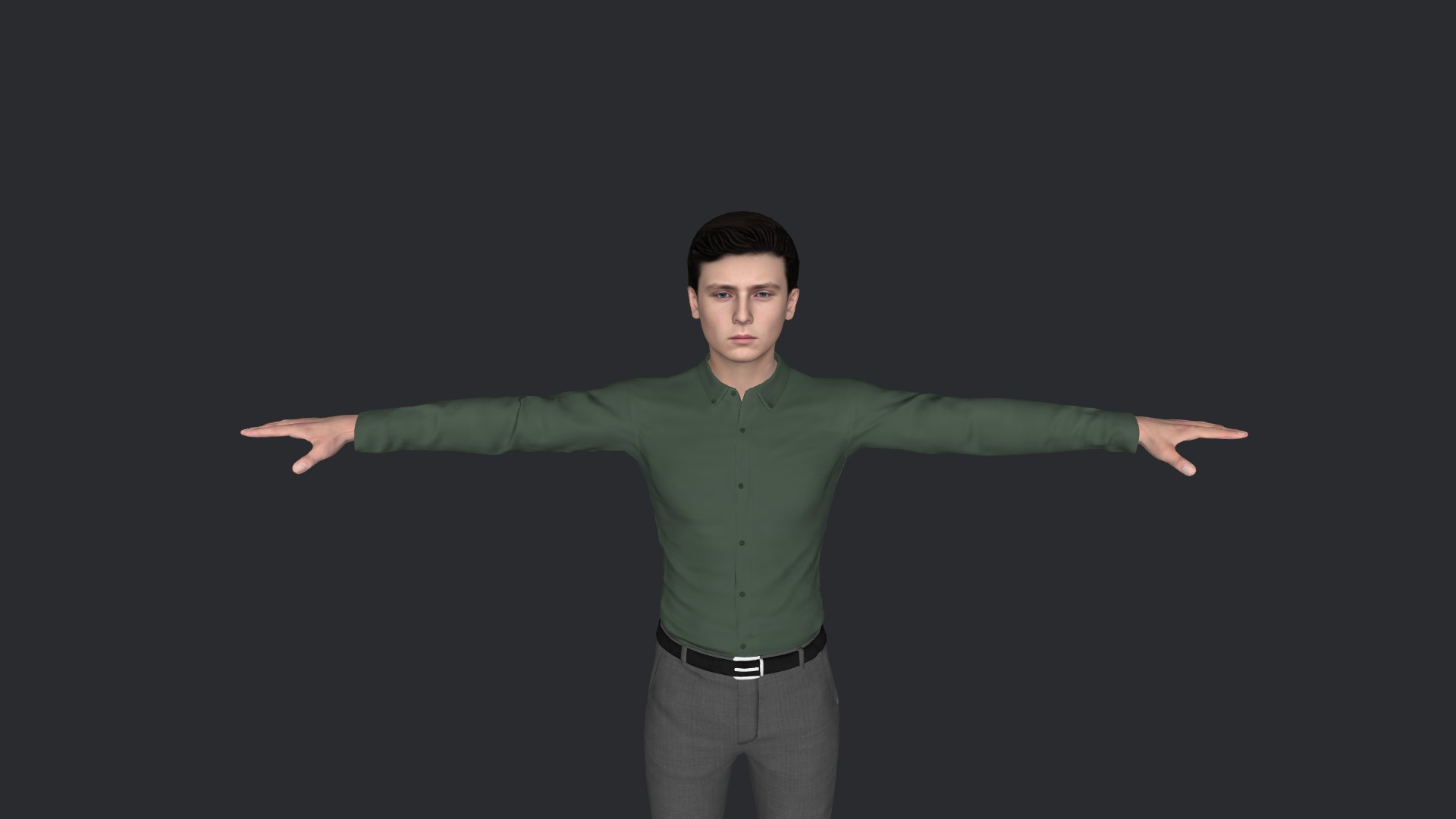 Barron Trump Hyper Realistic Full Body Fully Rigged 3D Character Low-poly 3D model_26