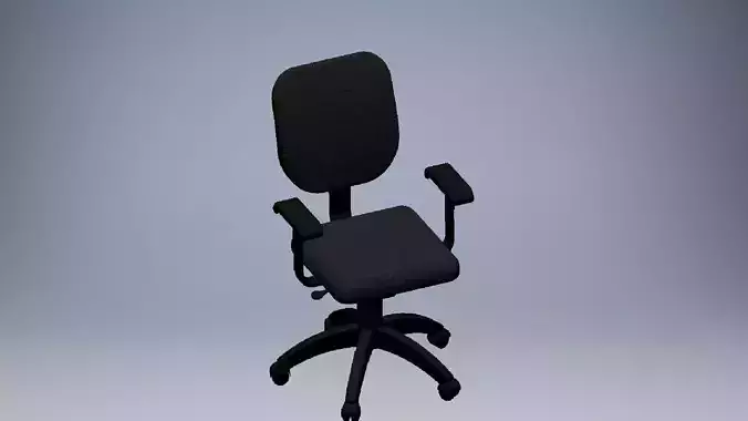 office chair black 3D model