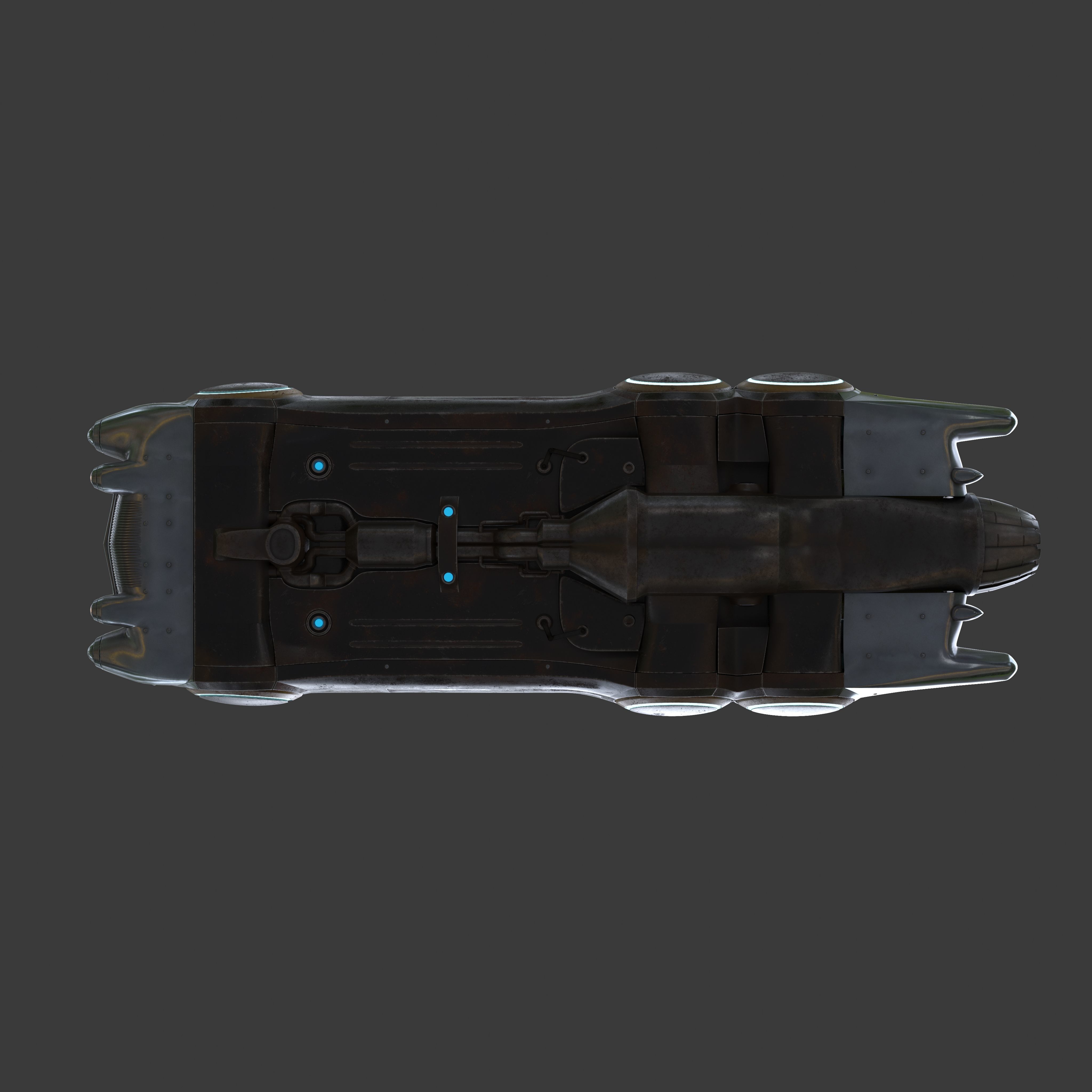 Futuristic flying car 7 3D model_12