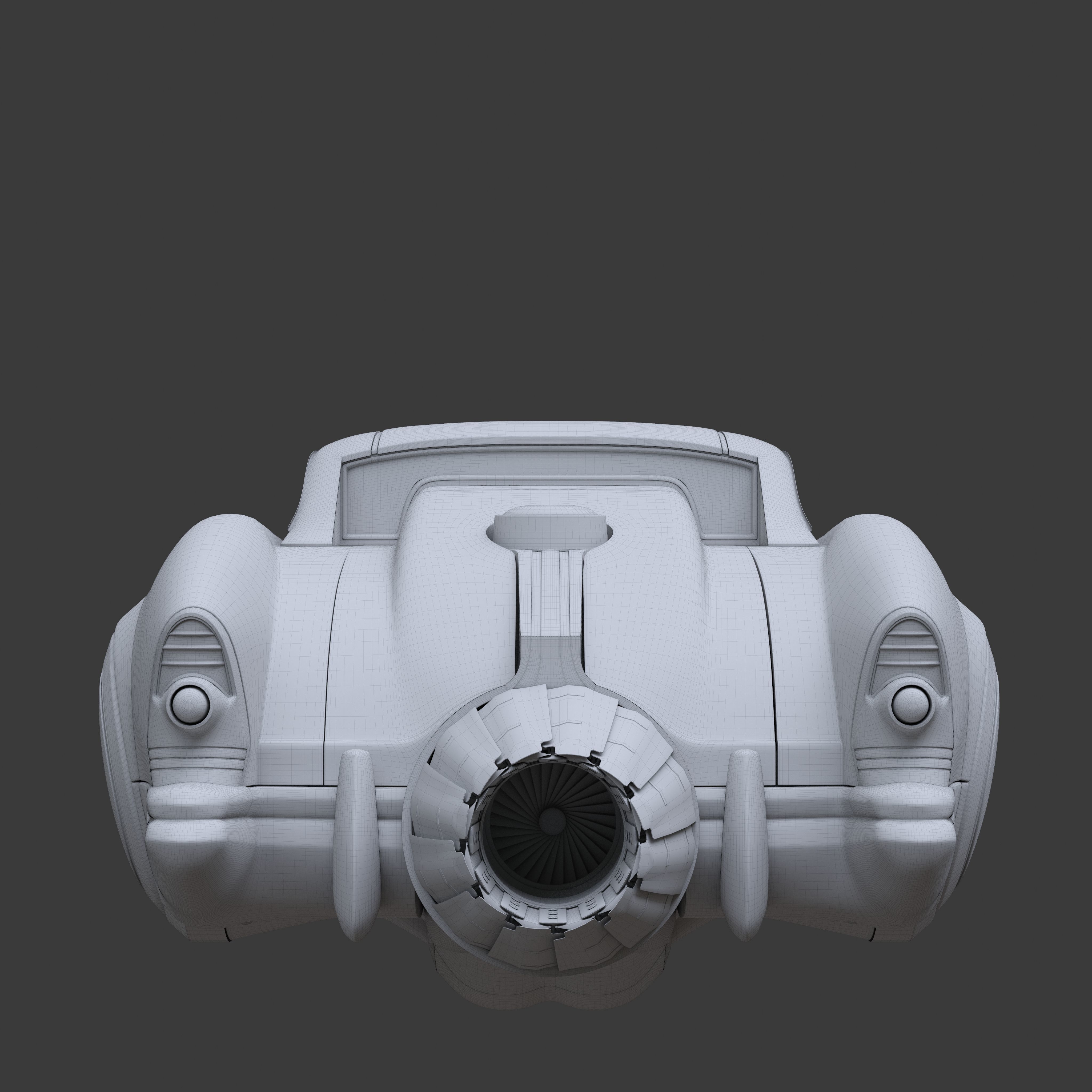 Futuristic flying car 7 3D model_20