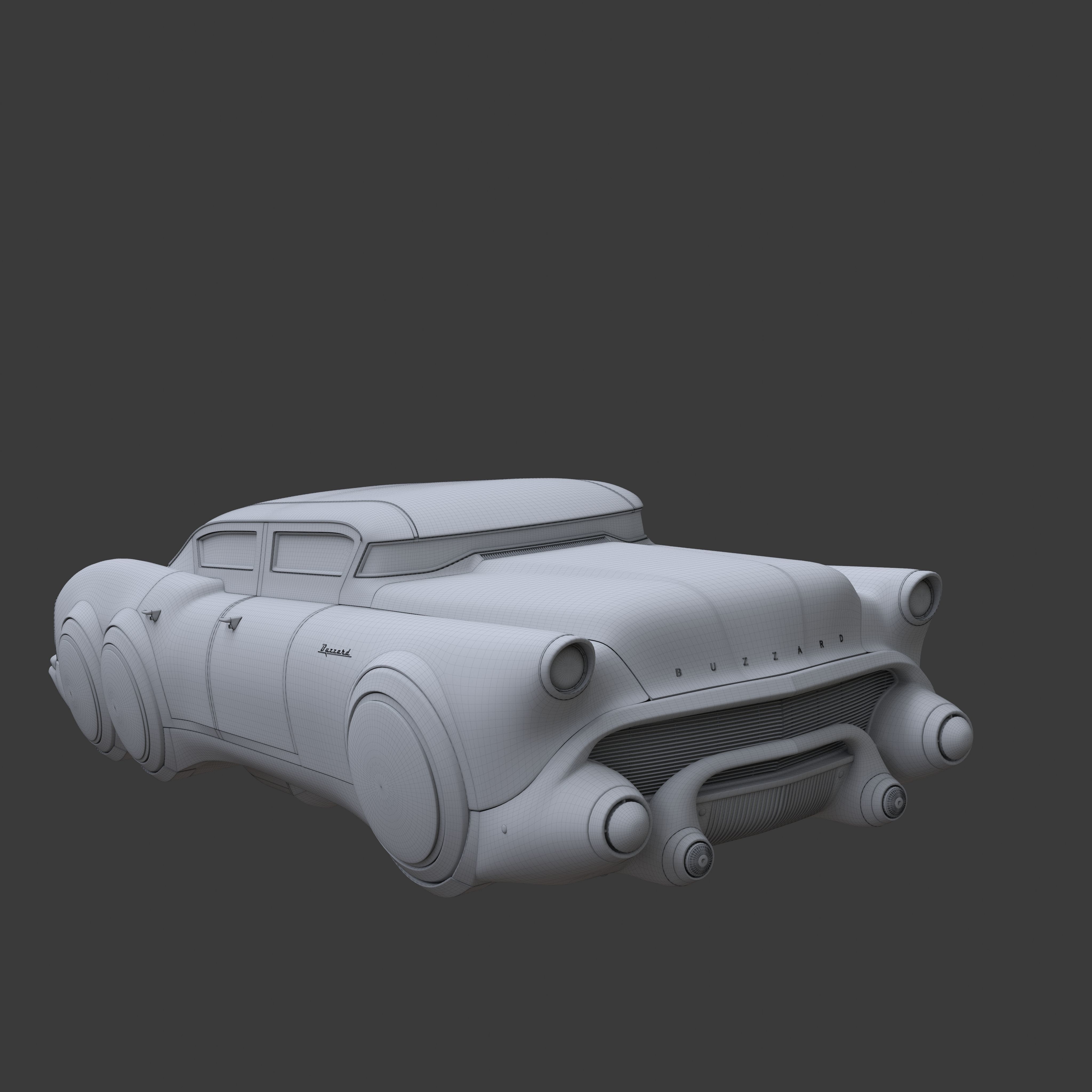 Futuristic flying car 7 3D model_21