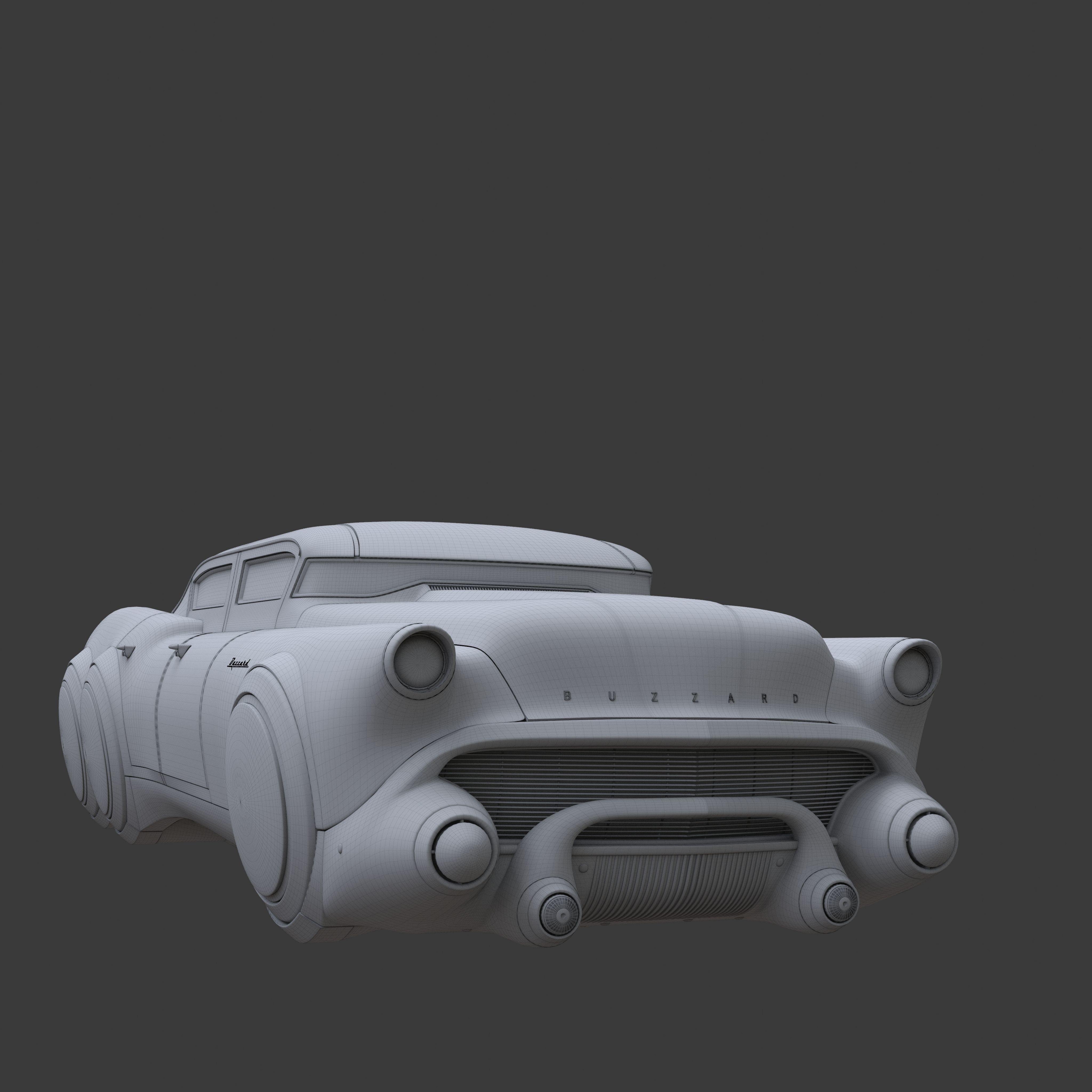 Futuristic flying car 7 3D model_22