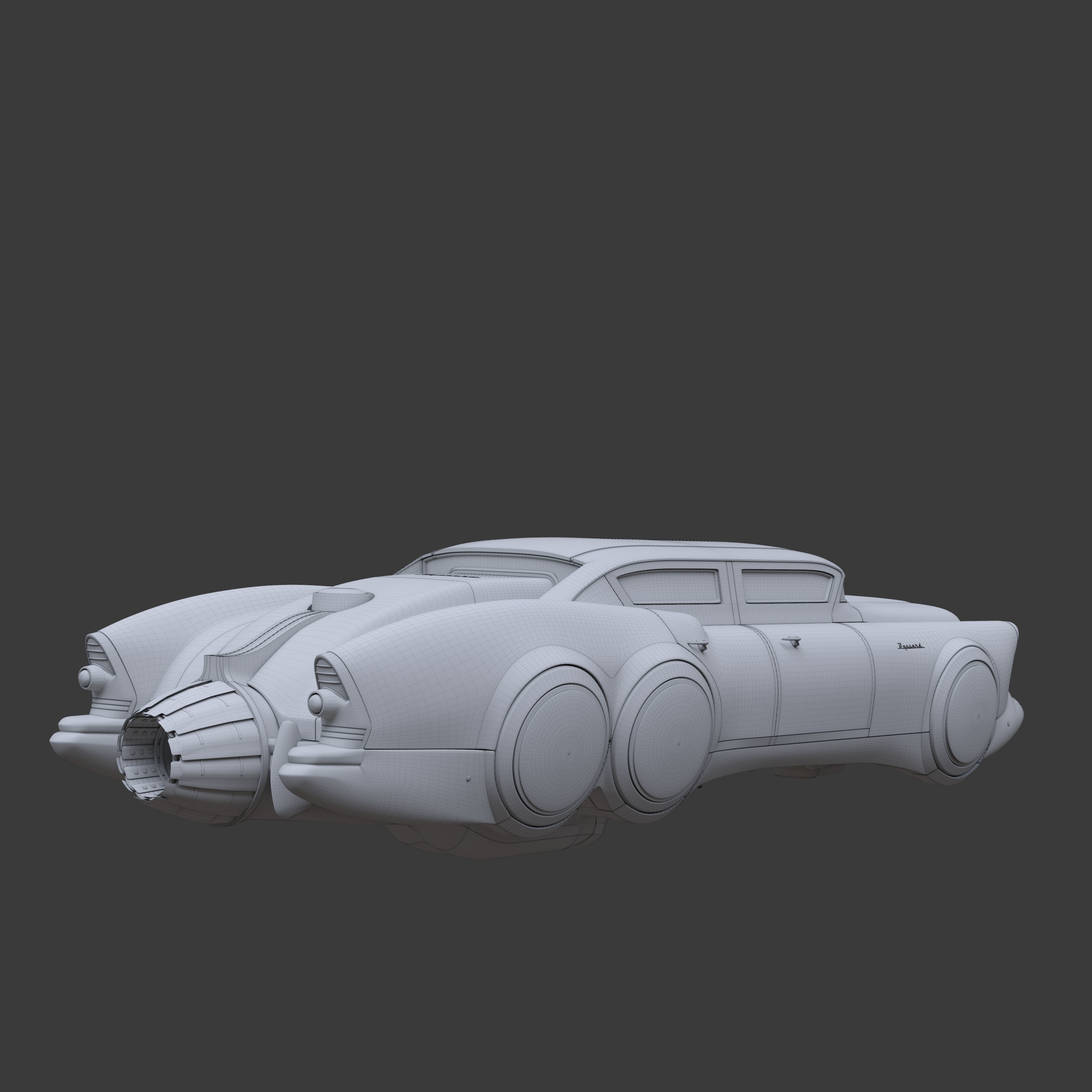 Futuristic flying car 7 3D model_14