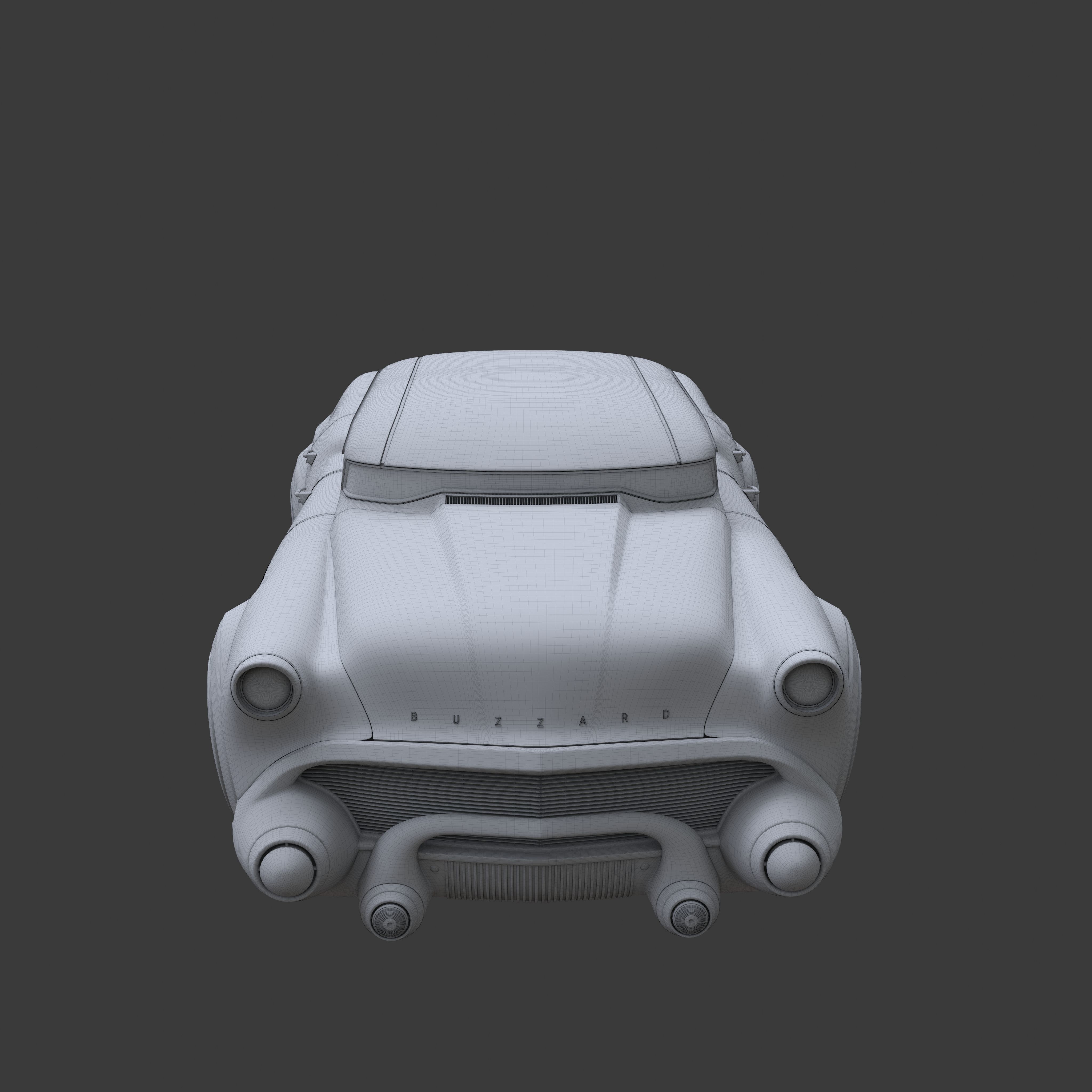 Futuristic flying car 7 3D model_16