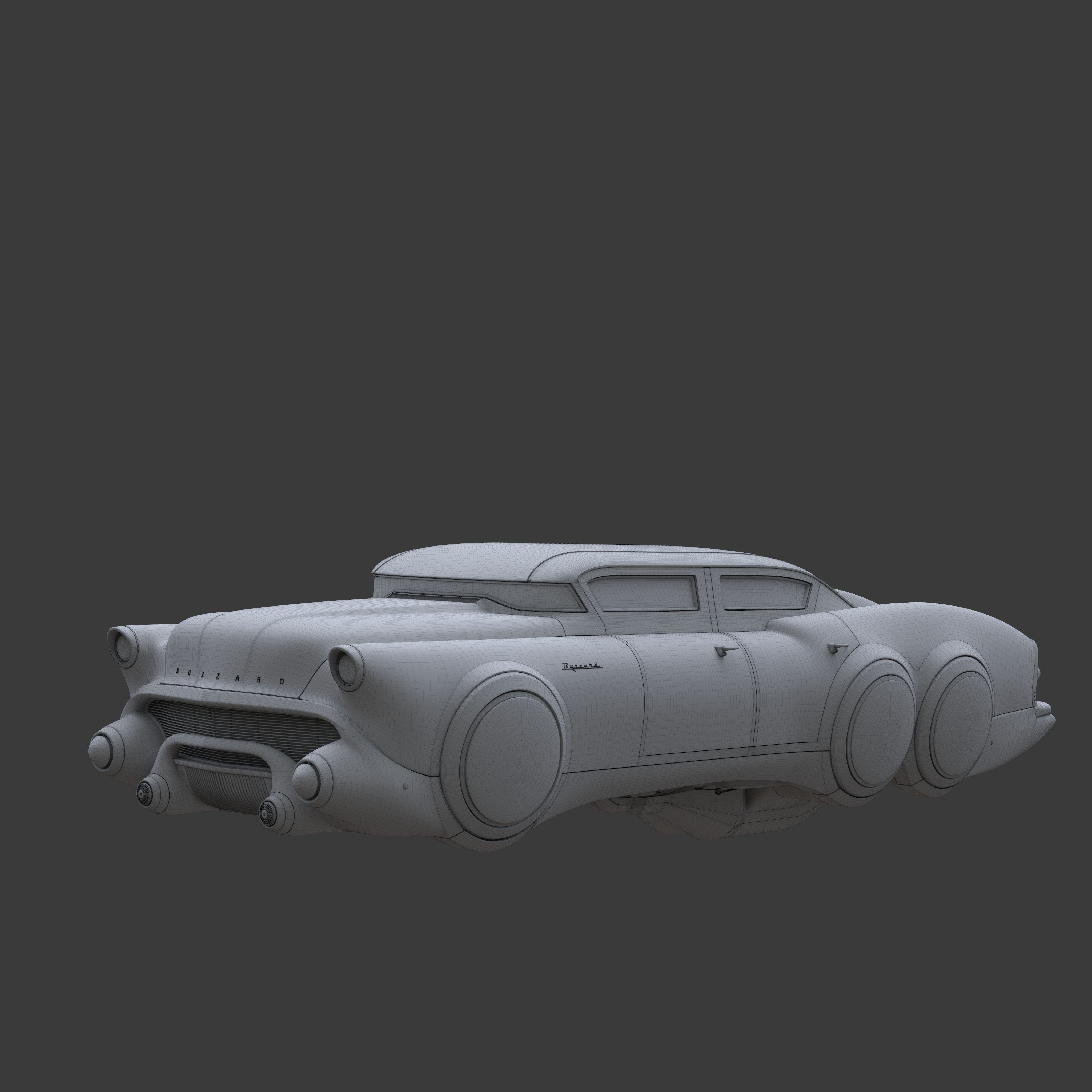 Futuristic flying car 7 3D model_13