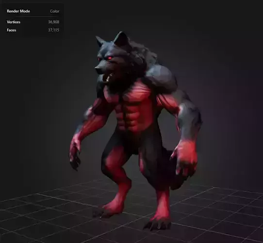 A massive wolf