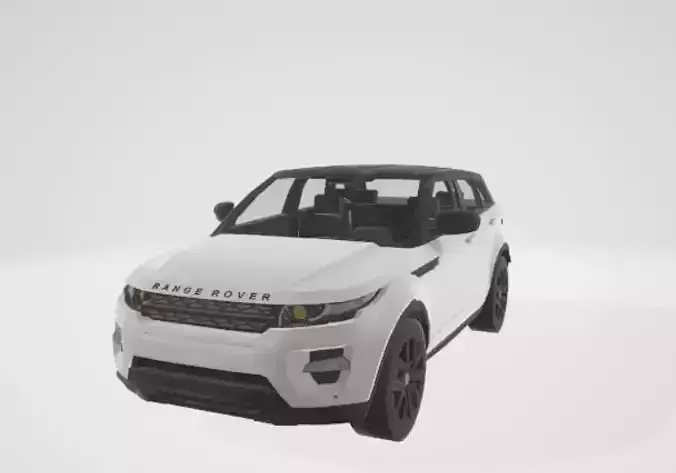 luxury car Low-poly 3D model