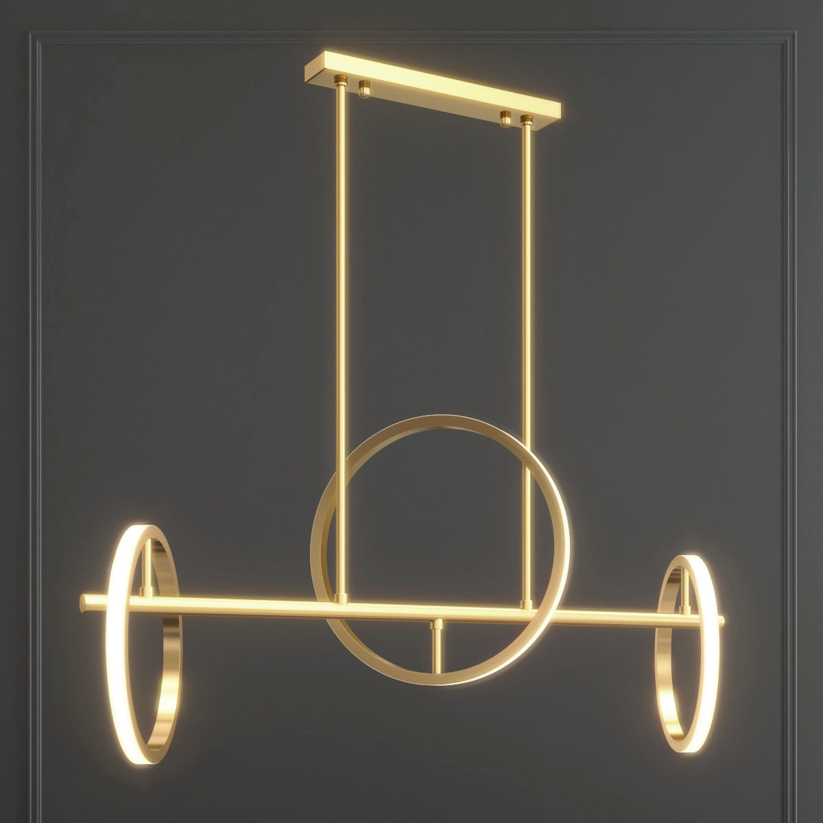Rack and row luminaire GRACE 3D model_3