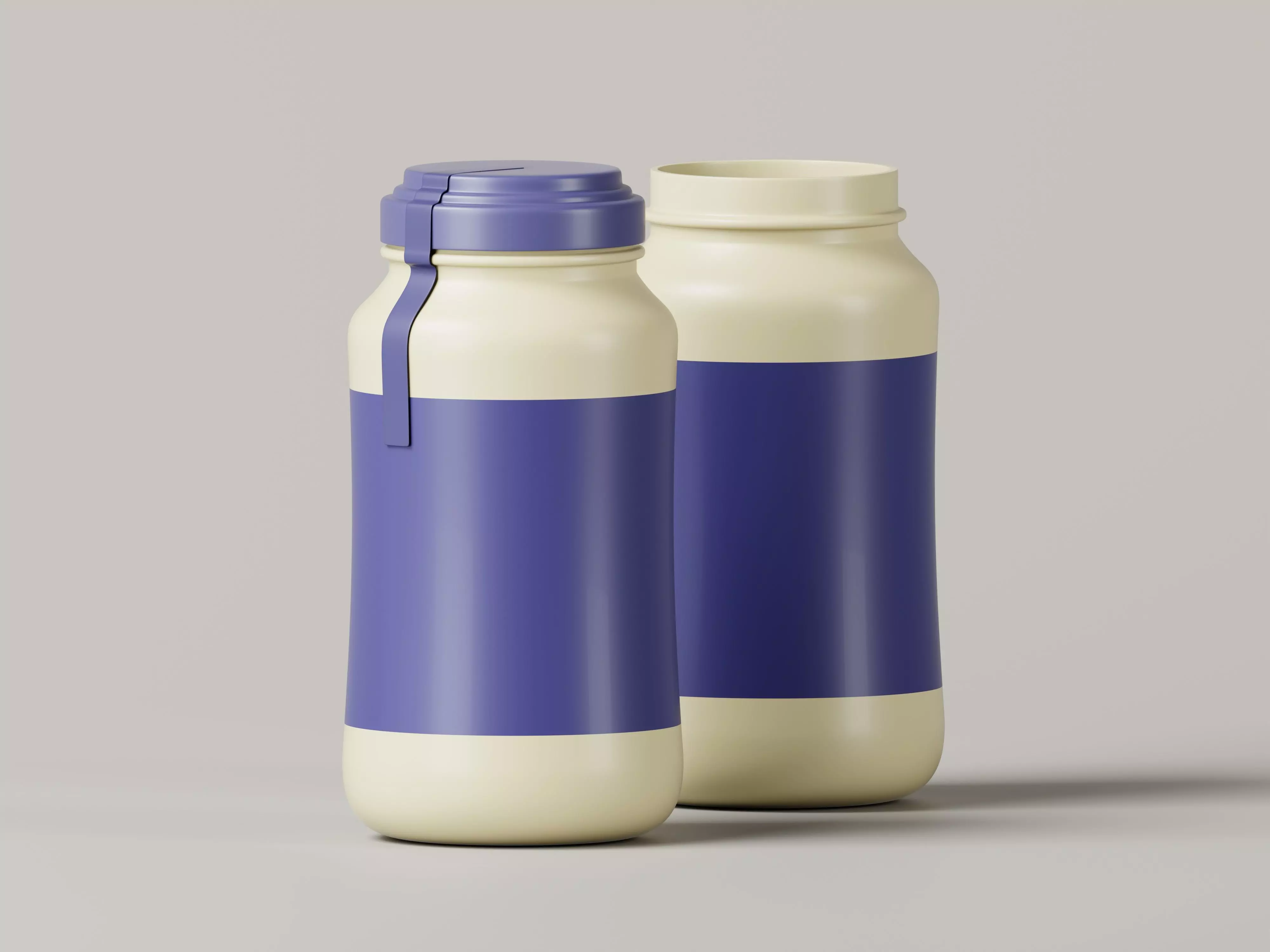 3D Supplement Jar 3D Model Low-poly 3D model_0