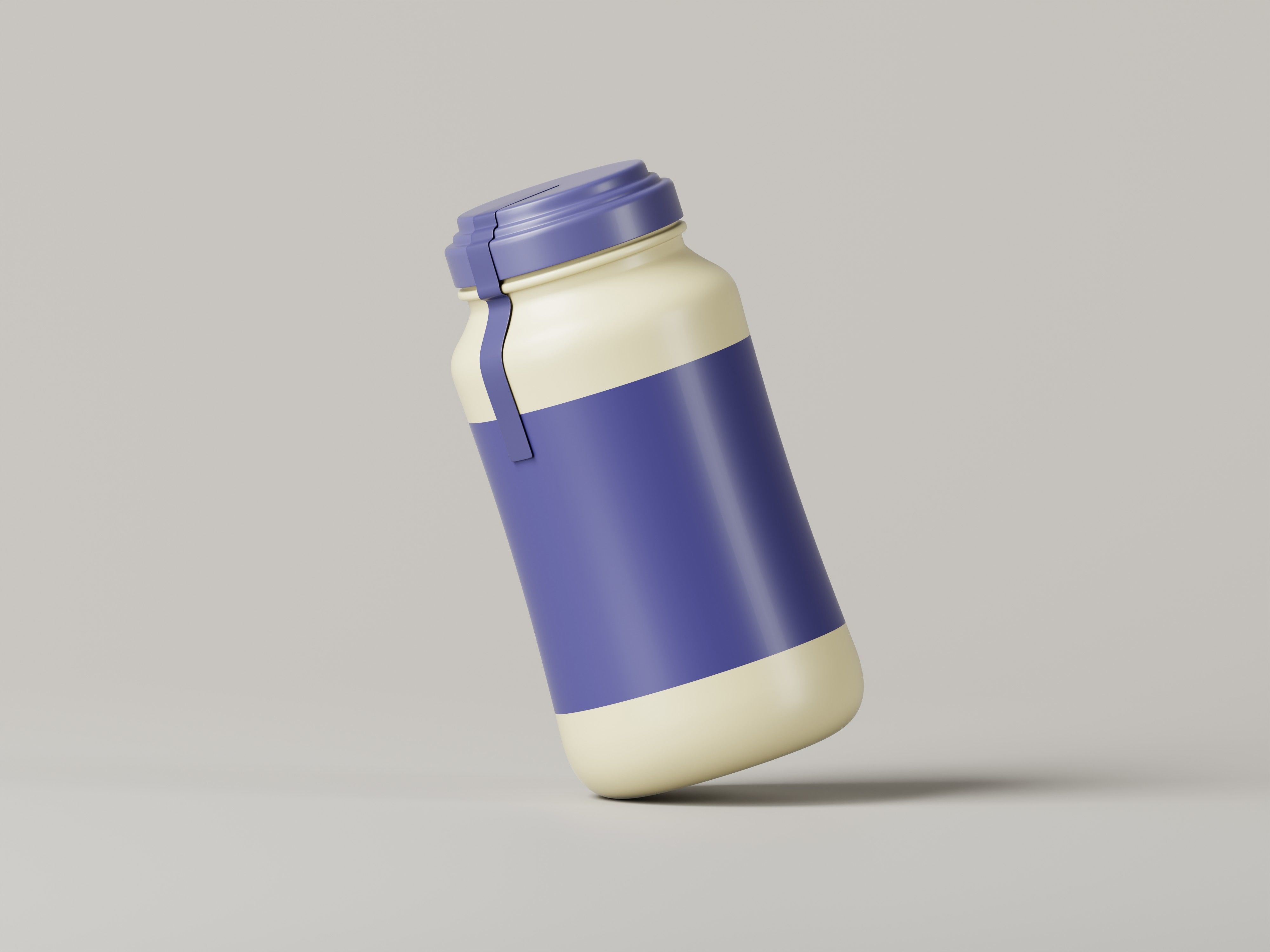 3D Supplement Jar 3D Model Low-poly 3D model_6