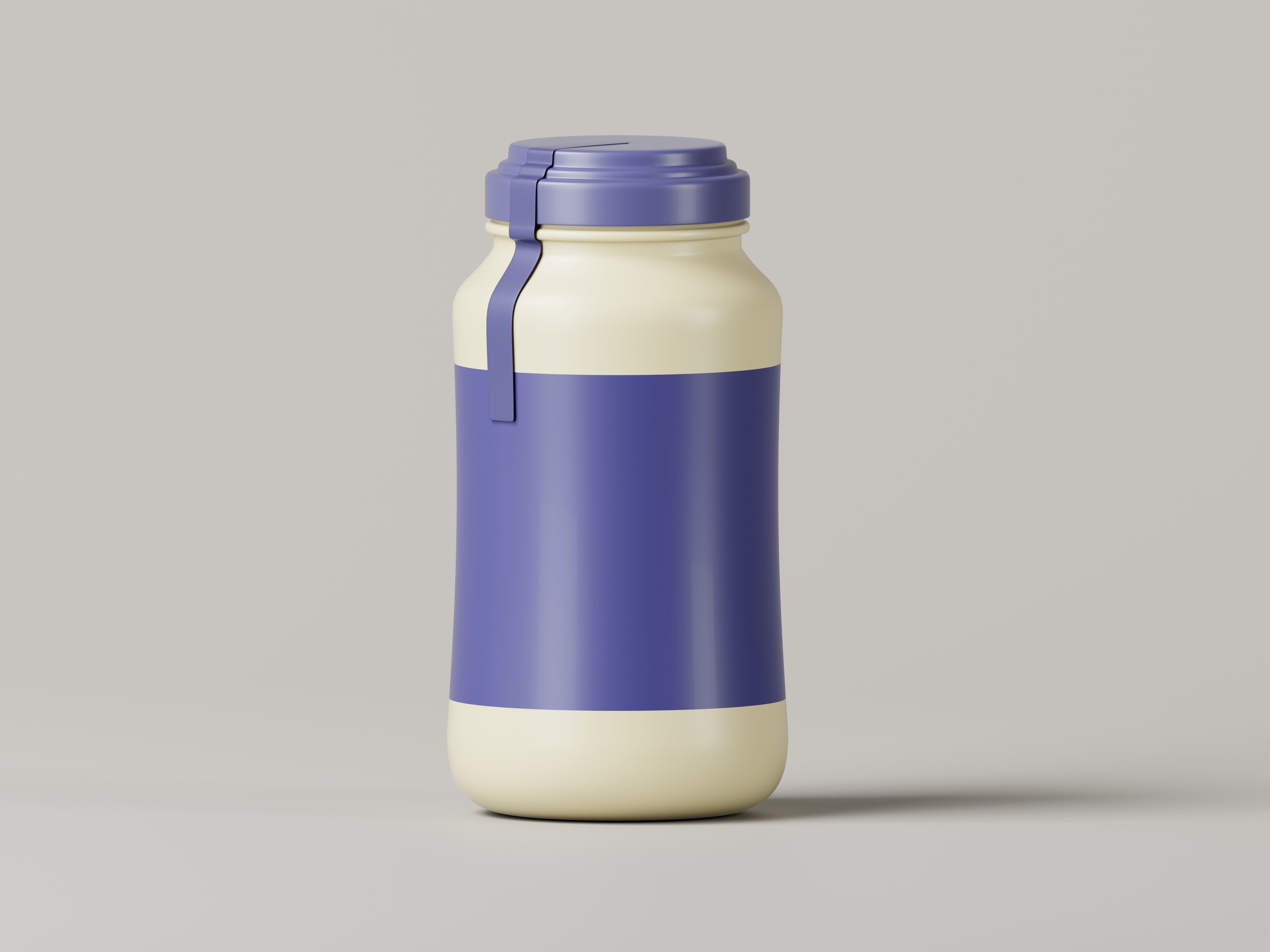 3D Supplement Jar 3D Model Low-poly 3D model_1