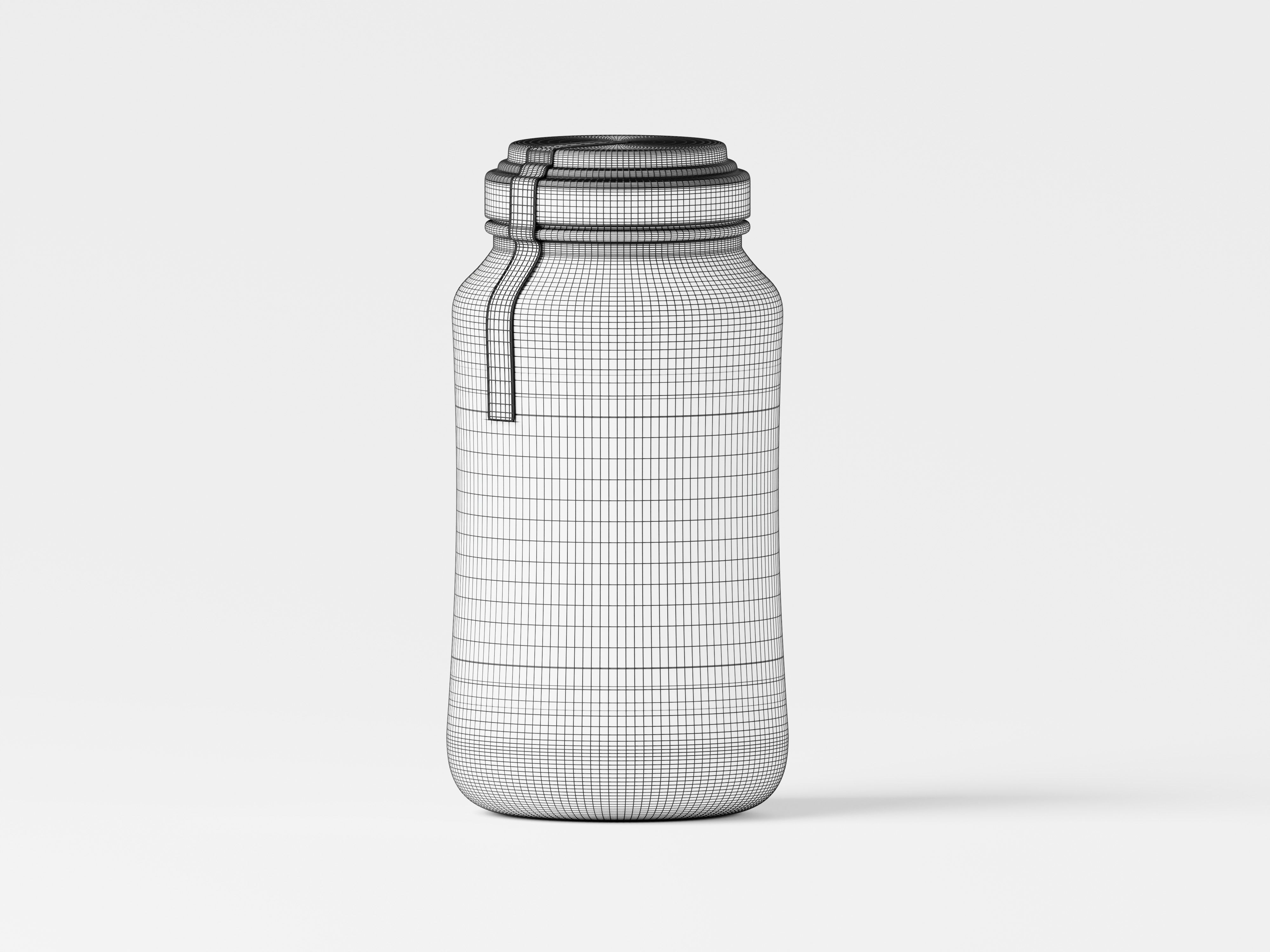 3D Supplement Jar 3D Model Low-poly 3D model_2