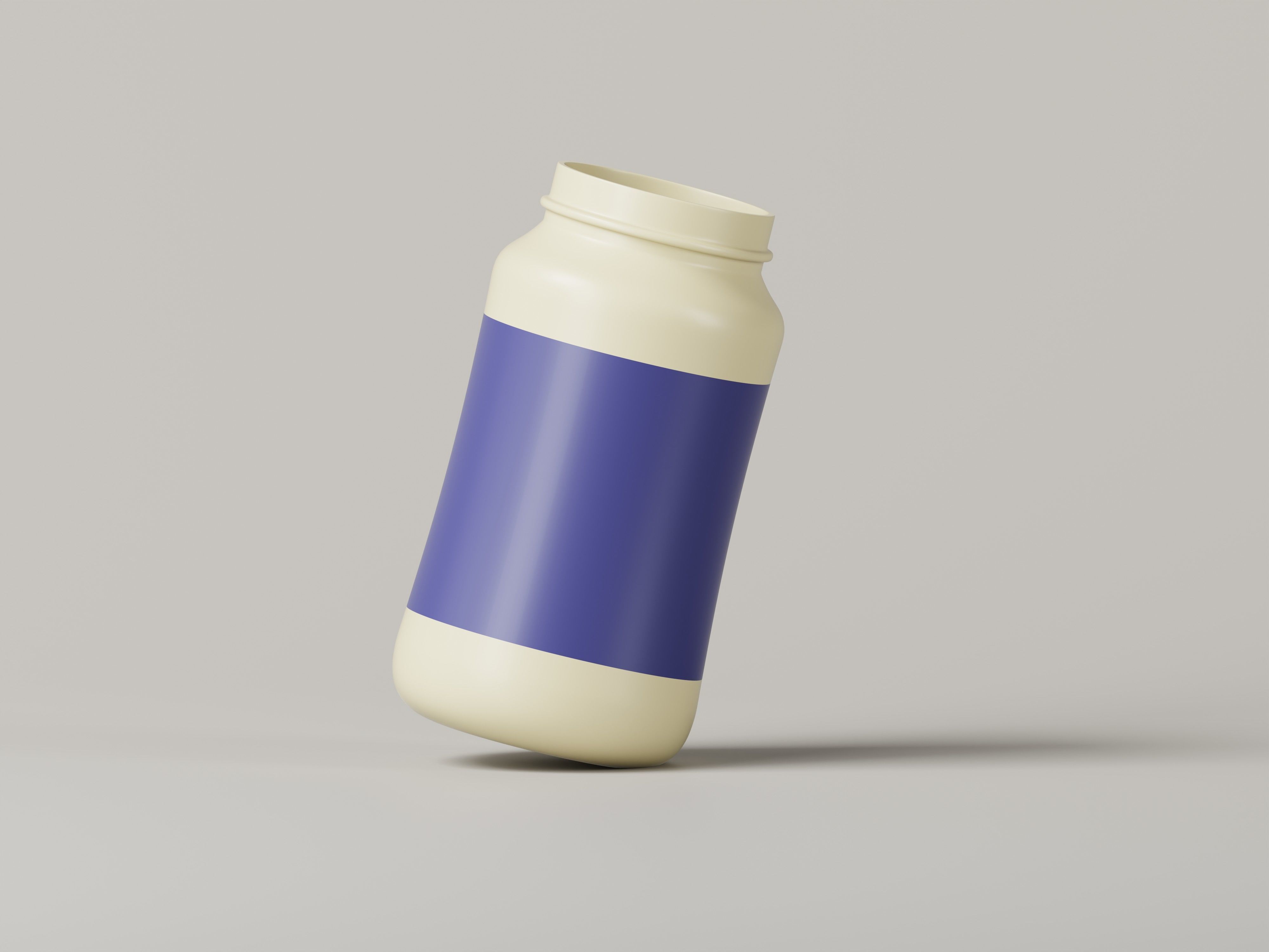 3D Supplement Jar 3D Model Low-poly 3D model_7