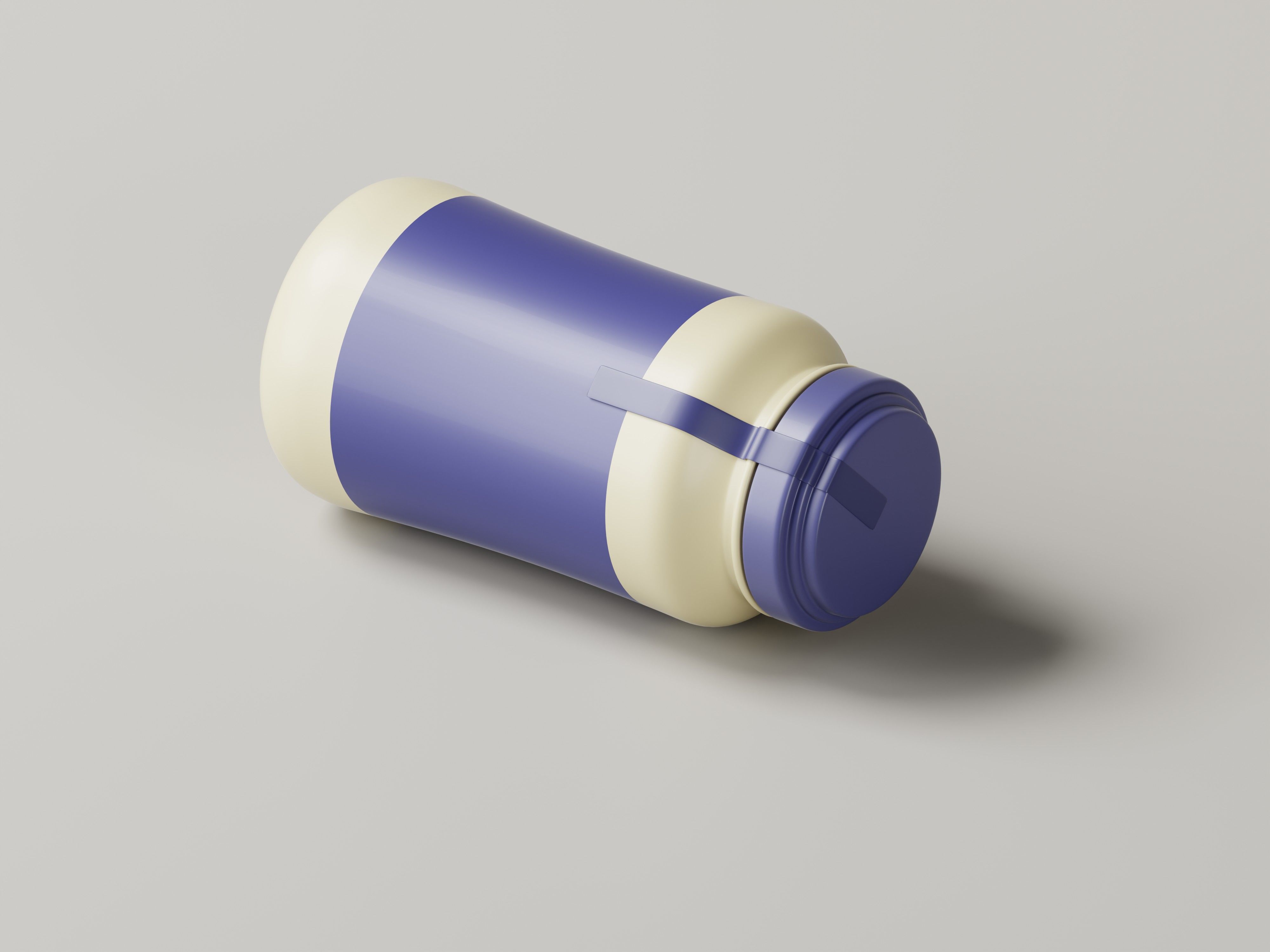 3D Supplement Jar 3D Model Low-poly 3D model_9