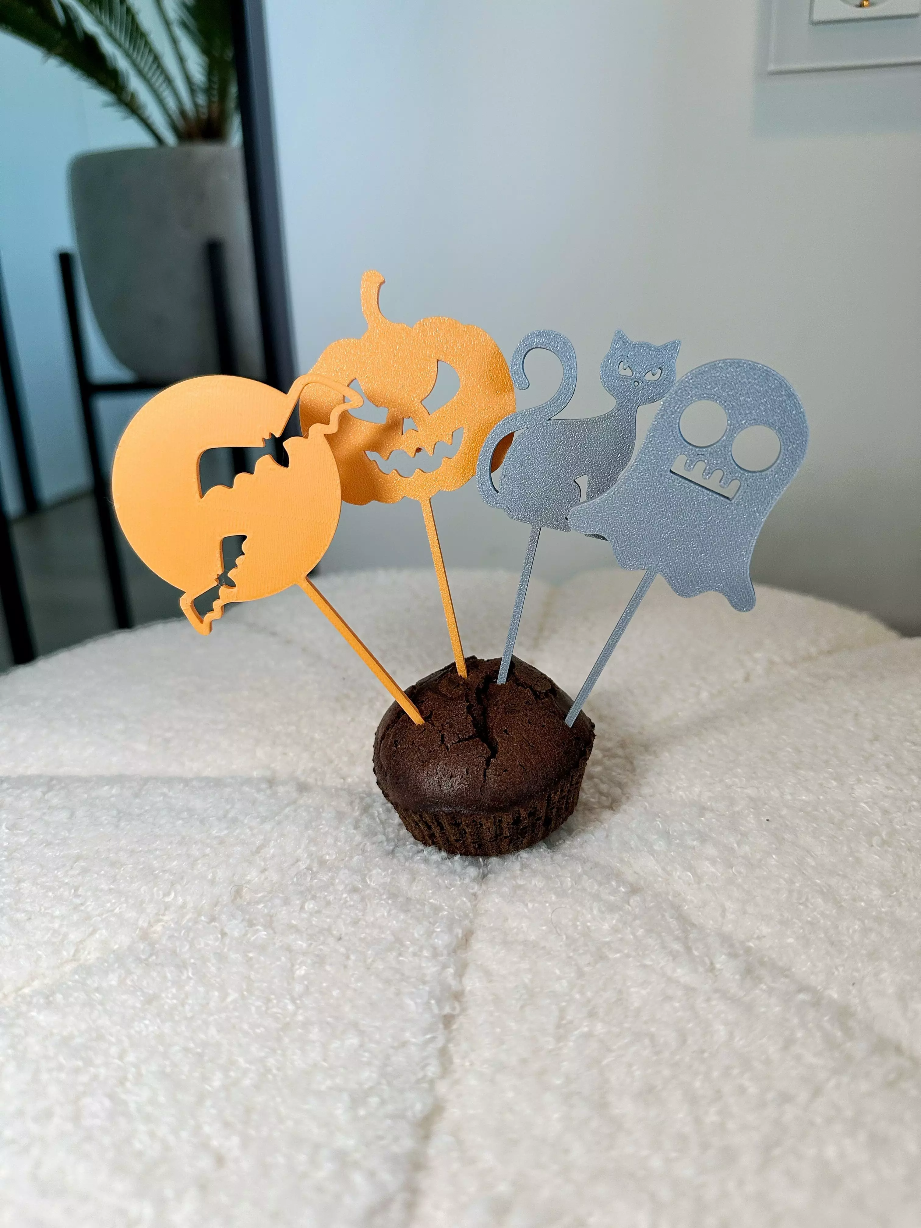 Halloween Decor Cupcake Cake Topper 3D print model