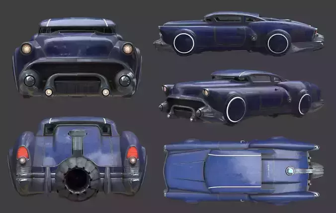 Futuristic flying car 8