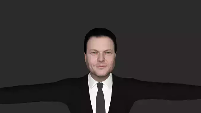 Blake shelton Hyper Realistic Full Body Fully Rigged Character Low-poly 3D model