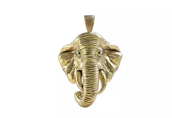 Elephant Head Pendant
