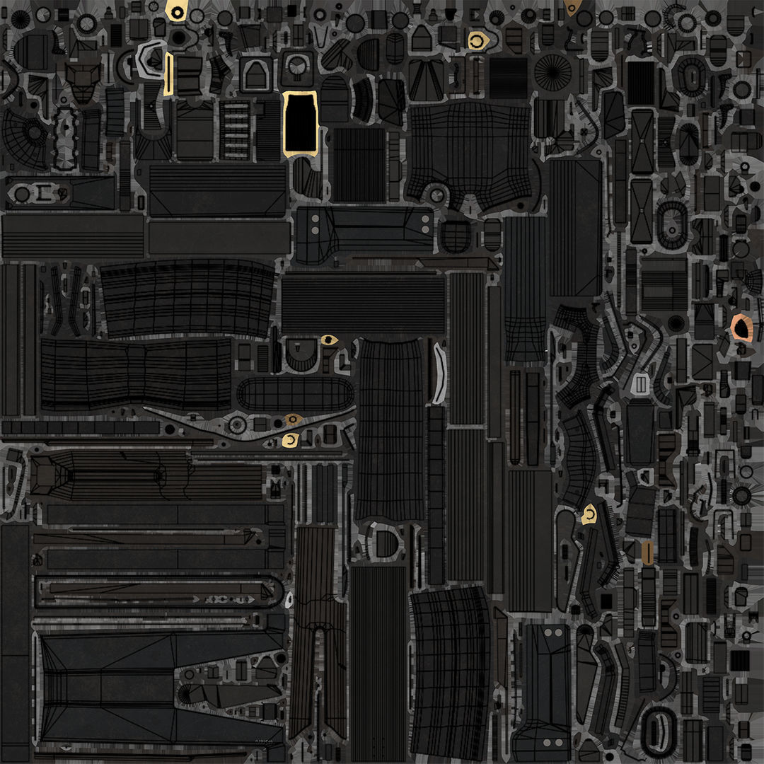 4 Assault Rifle All PBR Unity UE Textures Included 3D Model Collection_15