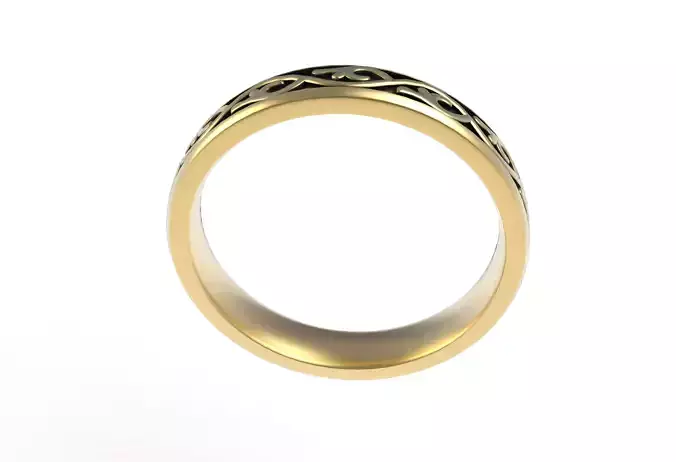 Engraved Design Eternity Band