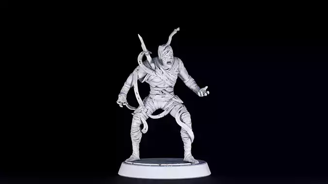 warrior mummy 3D print model
