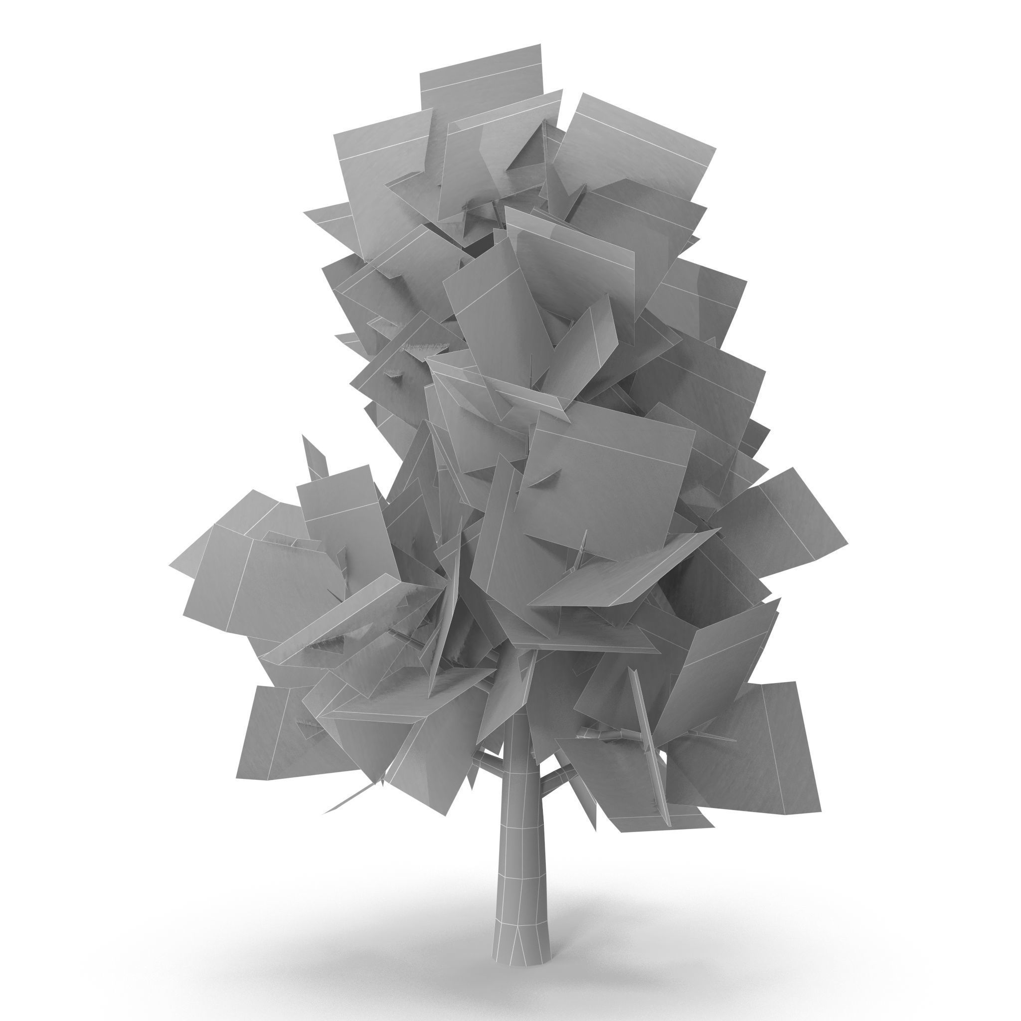 Horsechestnut Low Poly V1 Low-poly 3D model_12