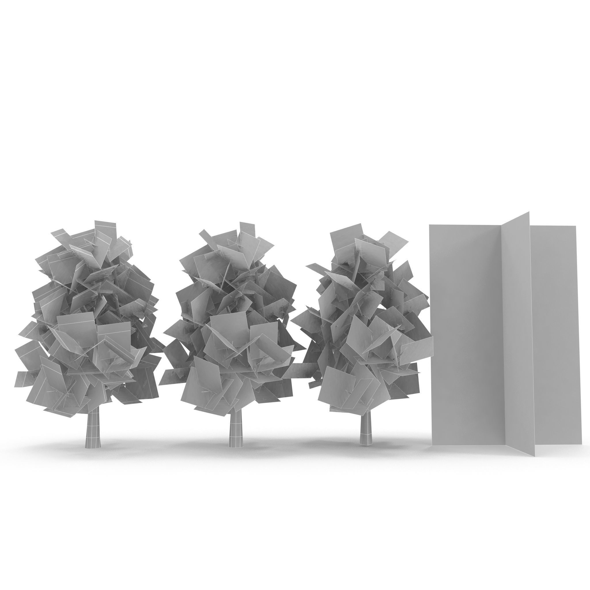 Horsechestnut Low Poly V1 Low-poly 3D model_13