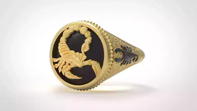 scorpion signet ring
