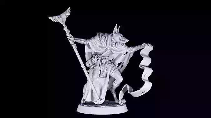 Were jackal Priest 3D print model