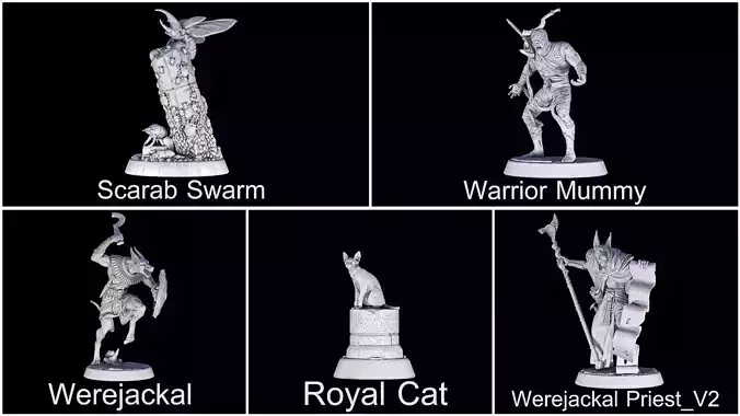 desert mummy part 2 3D Model Collection