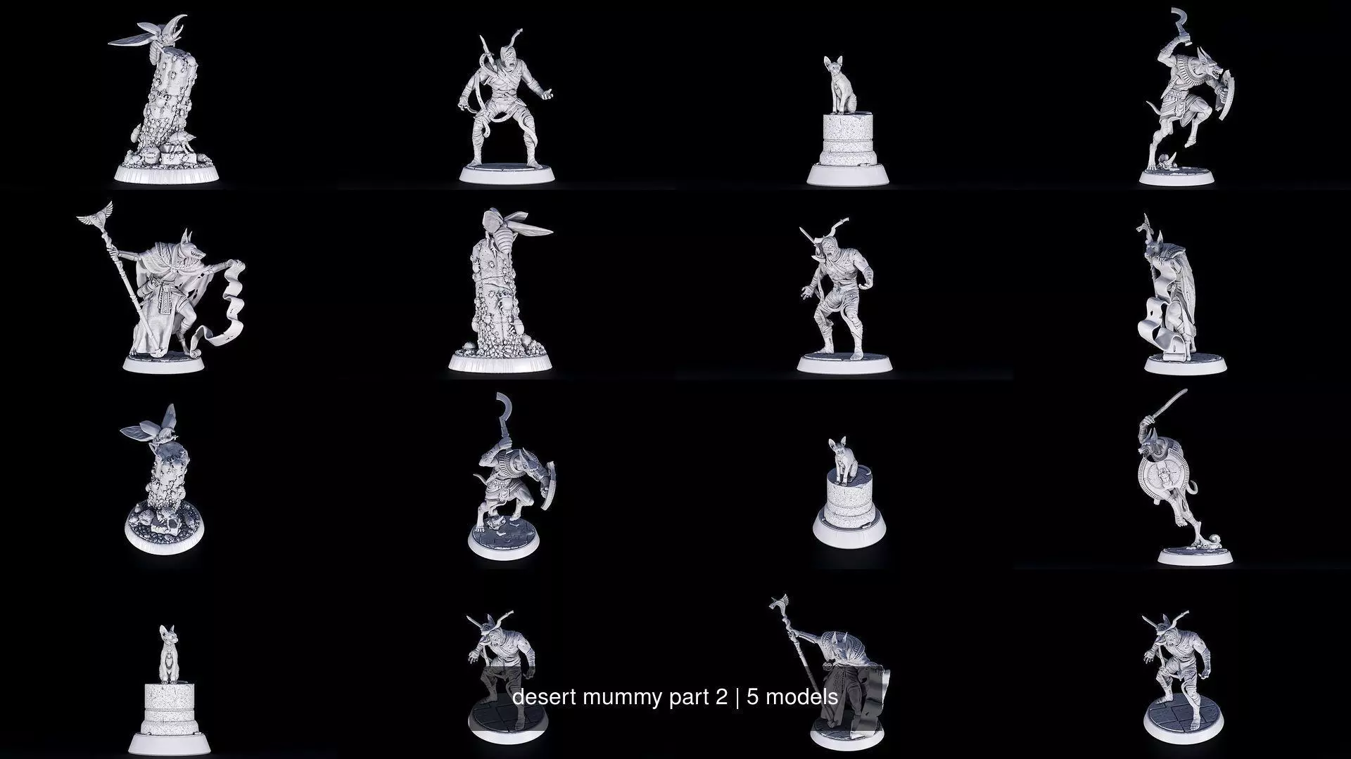 desert mummy part 2 3D Model Collection_1