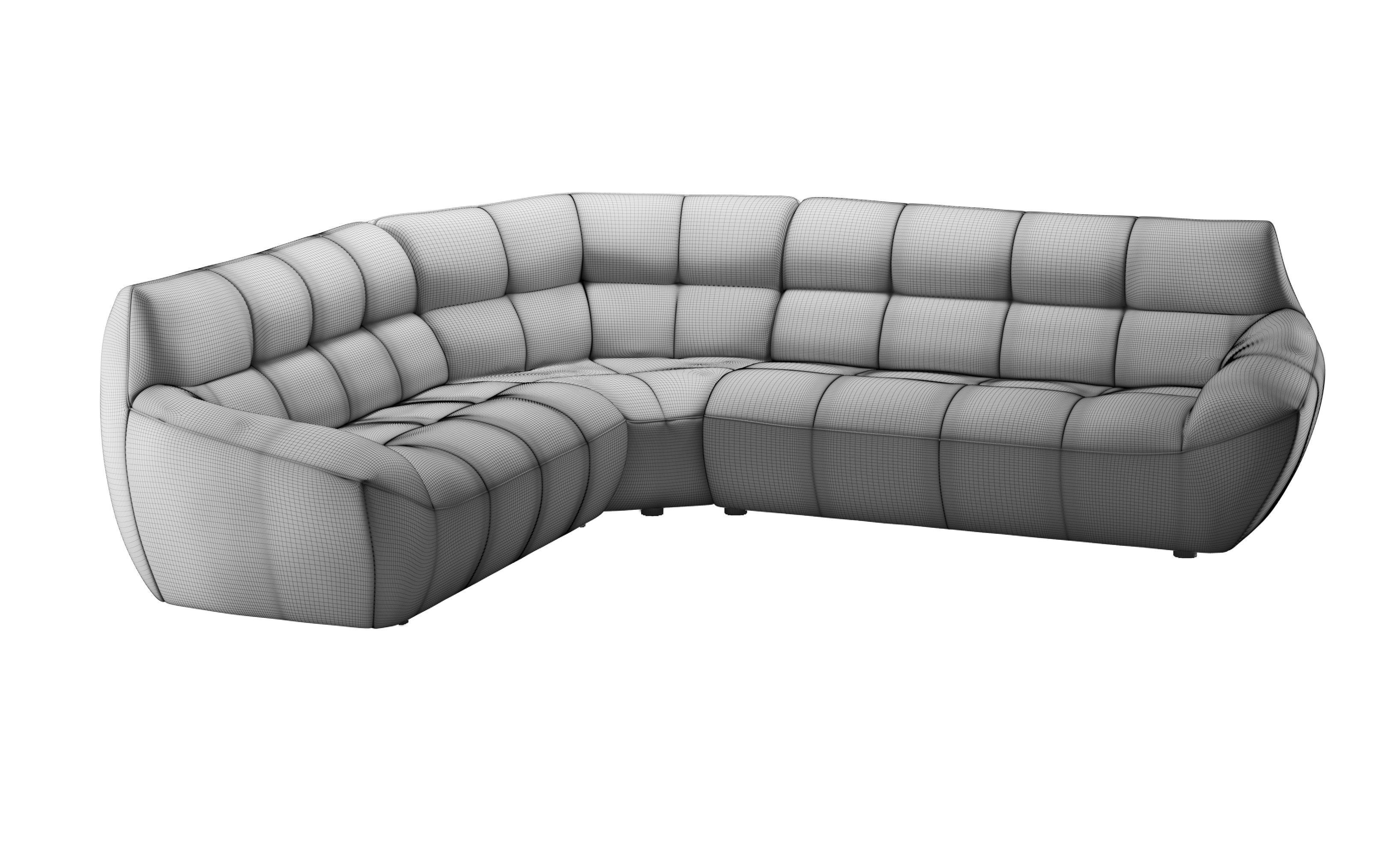 Albatros corner sofa by Nordholtz 3D model_5