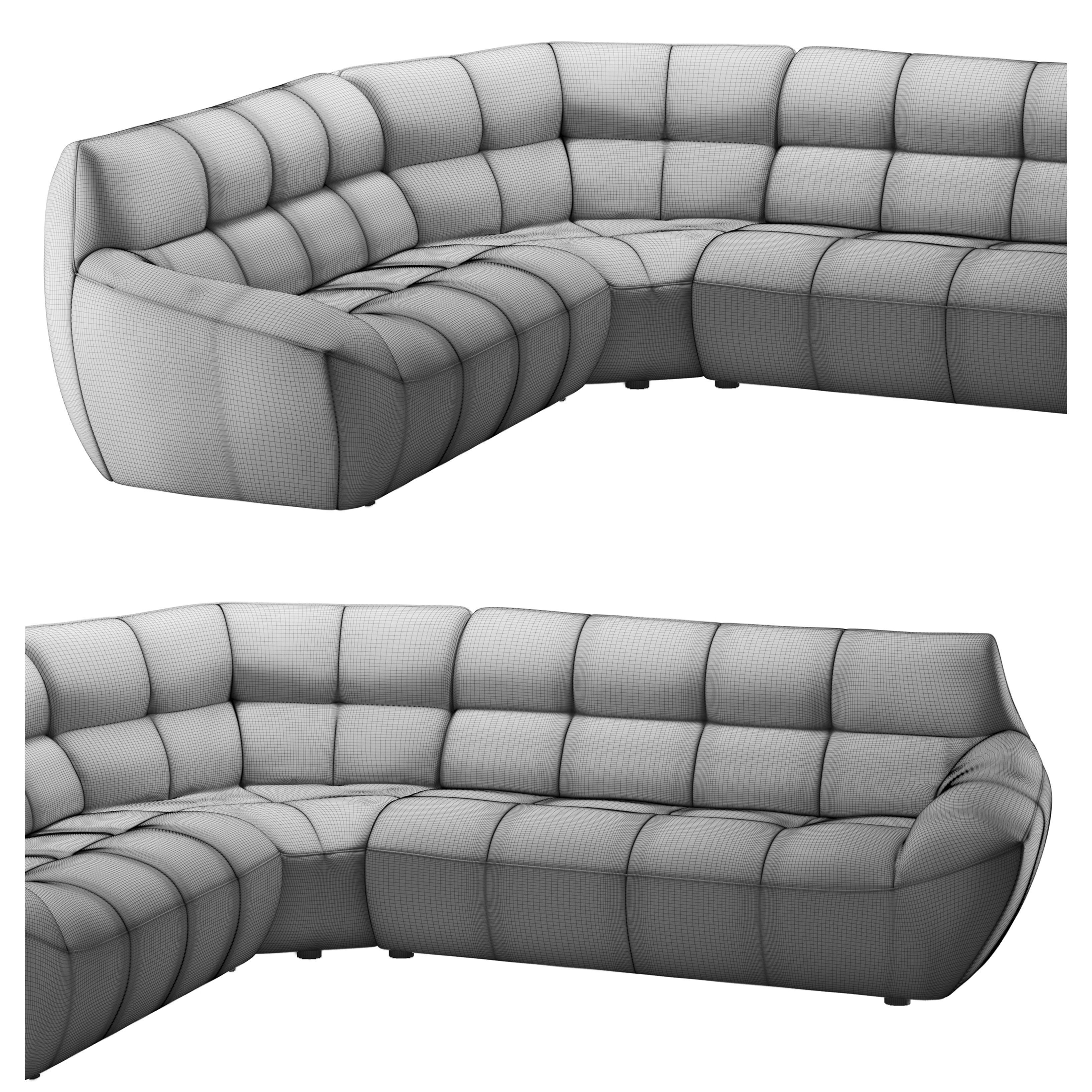 Albatros corner sofa by Nordholtz 3D model_4