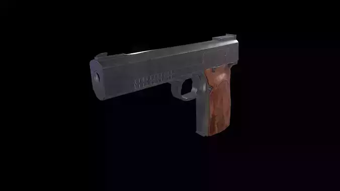 Low poly gun