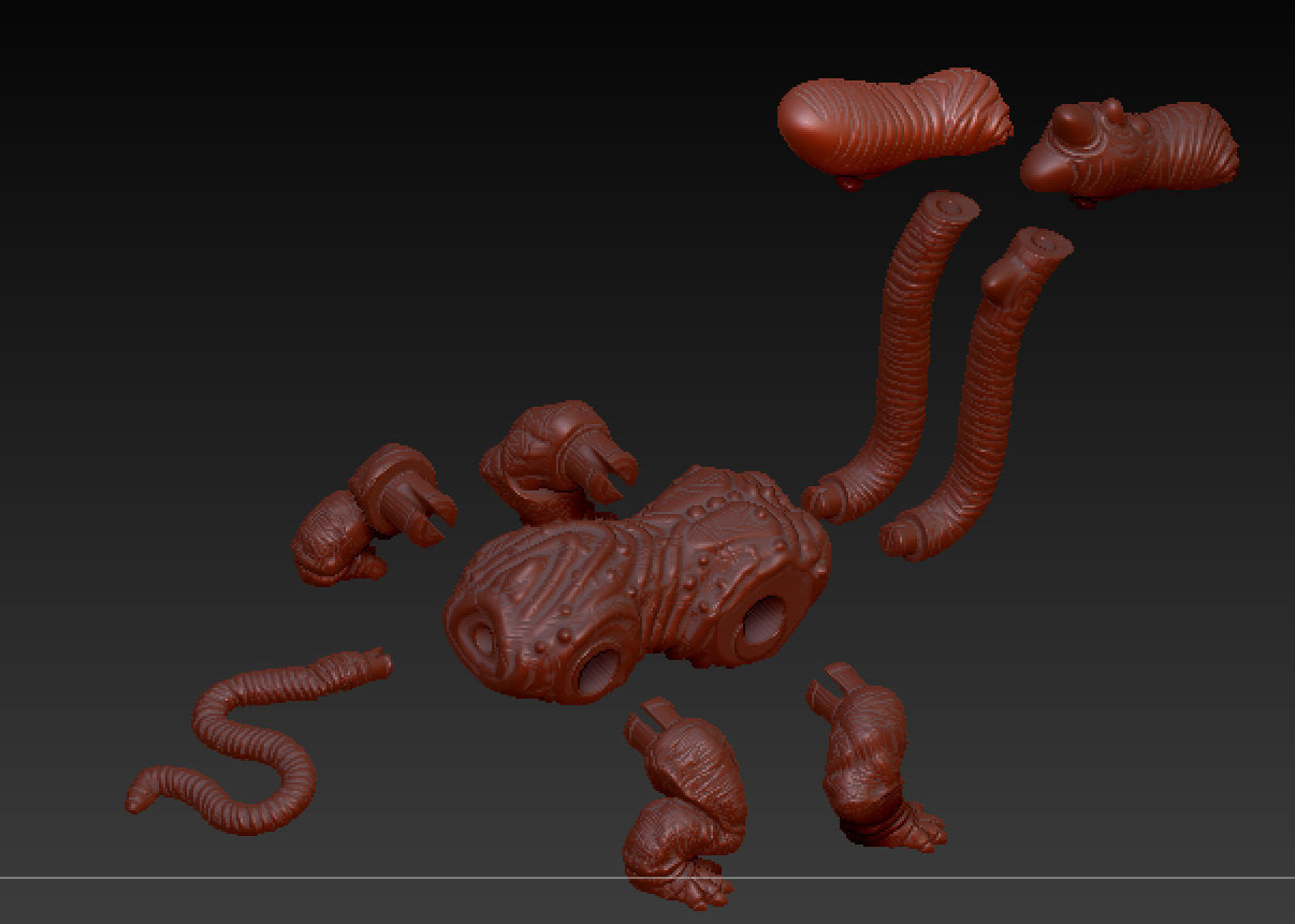 Jabba creature pack 3D print model 3 3D print model_6