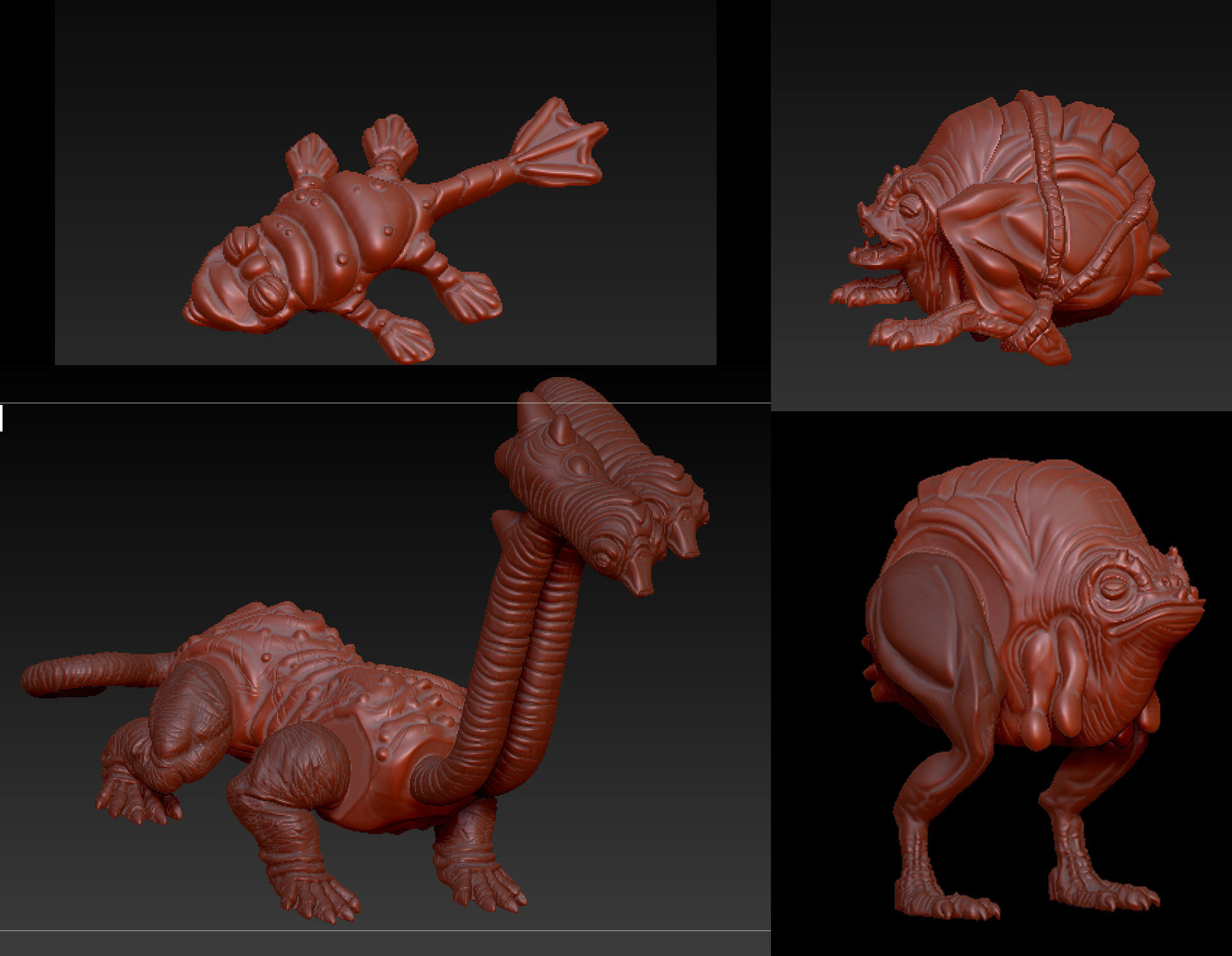 Jabba creature pack 3D print model 3 3D print model_1