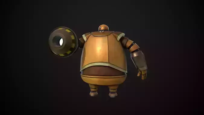  Stylized Robot   Low-poly 3D model