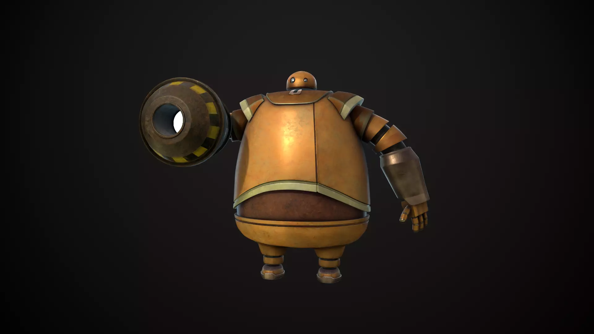  Stylized Robot   Low-poly 3D model_0