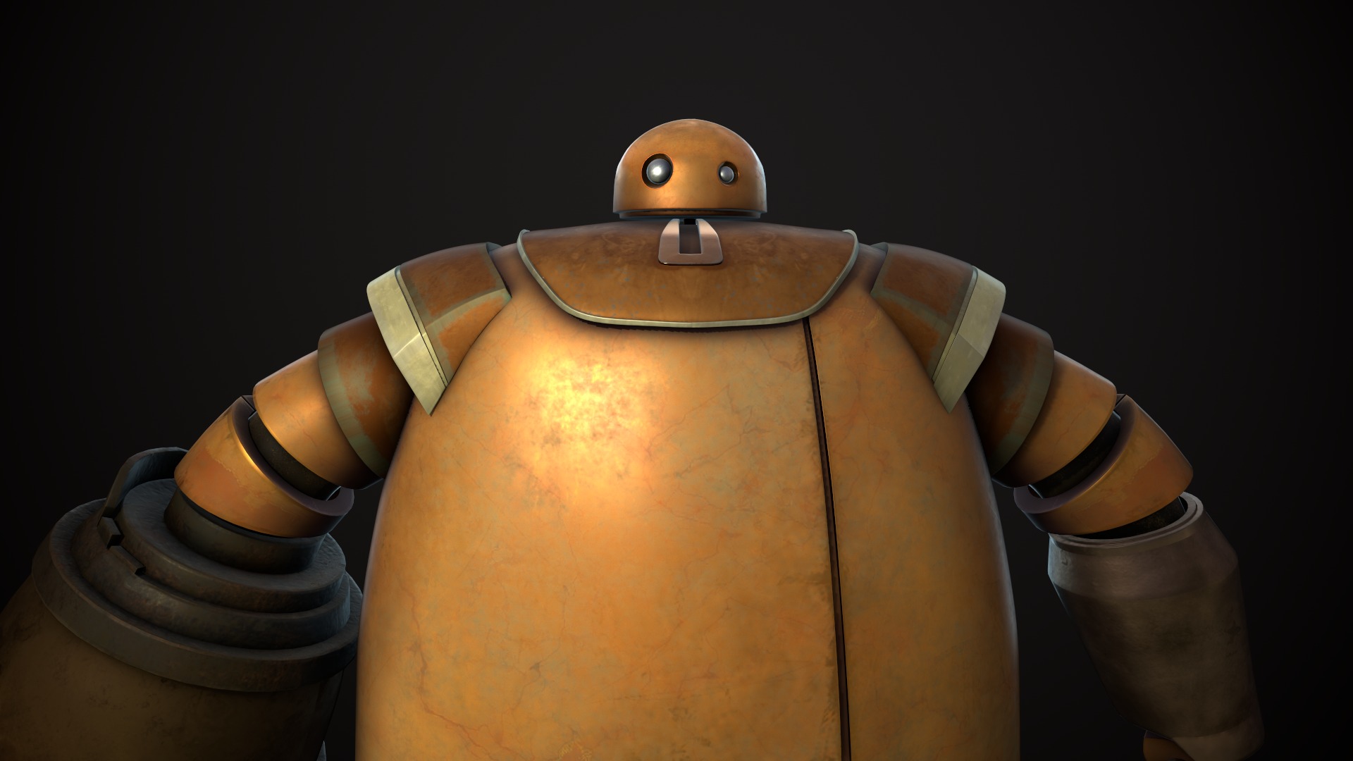  Stylized Robot   Low-poly 3D model_2