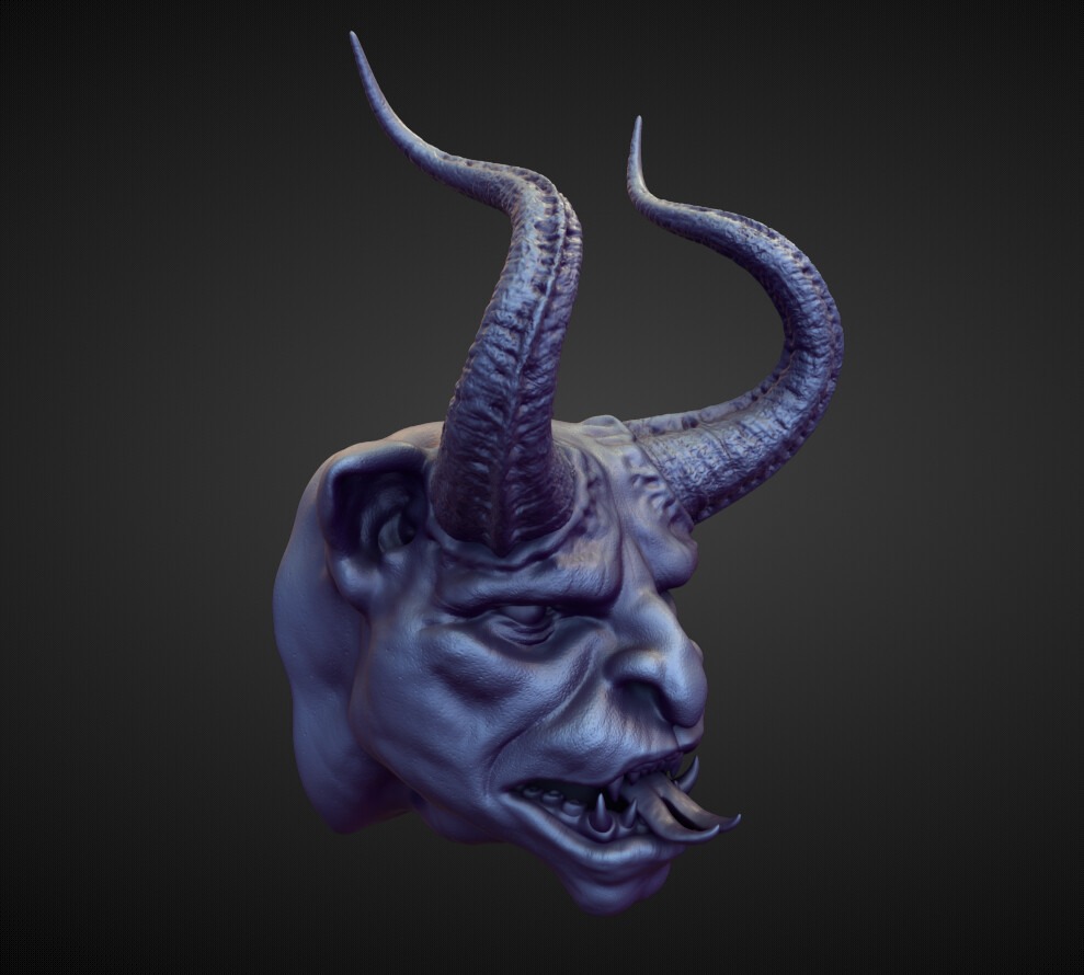 HEAD58 high poly sculpt 3D model_2