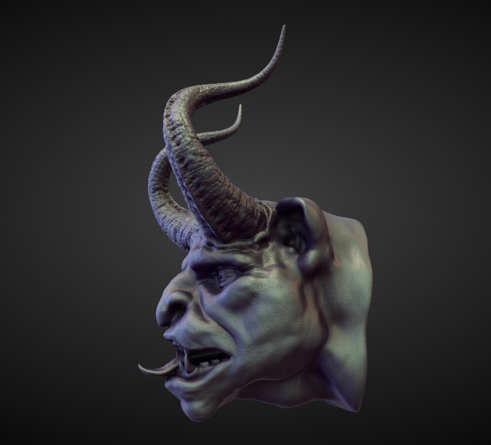 HEAD58 high poly sculpt 3D model_1