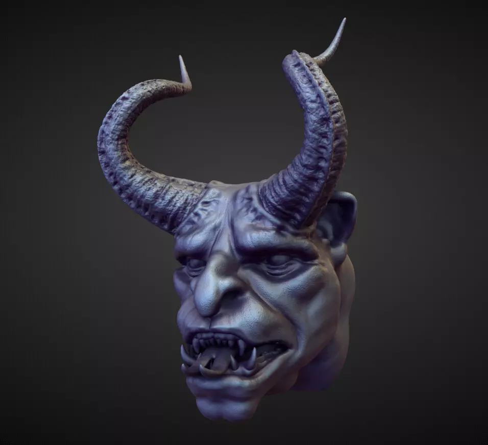 HEAD58 high poly sculpt 3D model_0