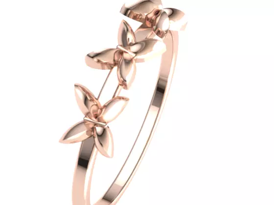 Gold Minimal Ring 3 3D print model