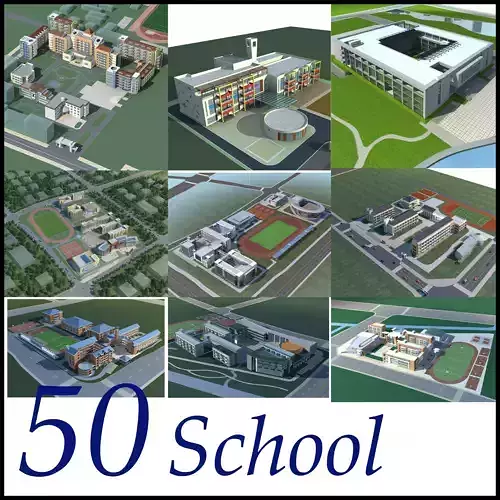 School Building Collection 50 items Vol2