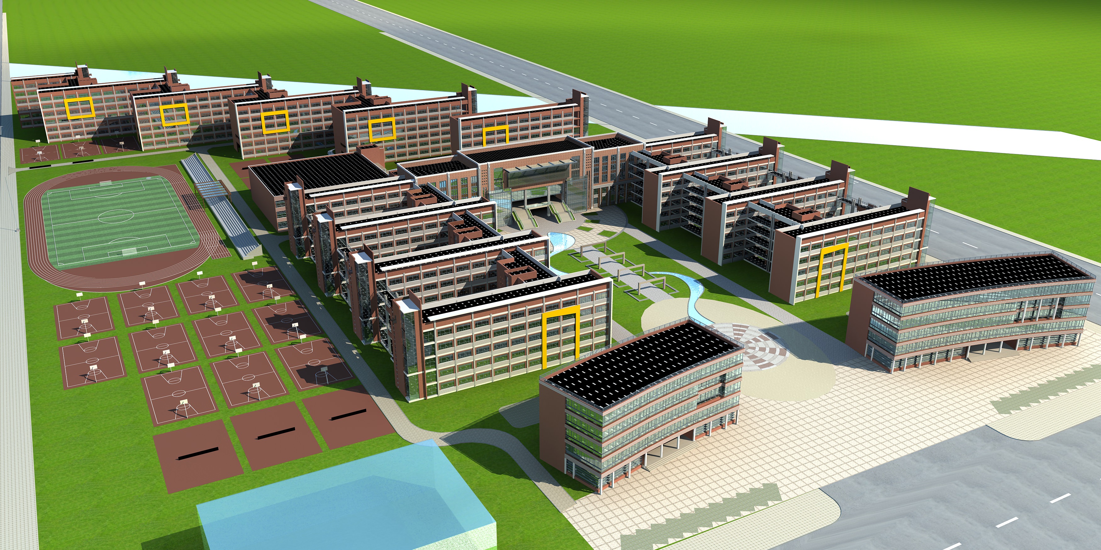 School Building Collection 50 items Vol2 3D model_36