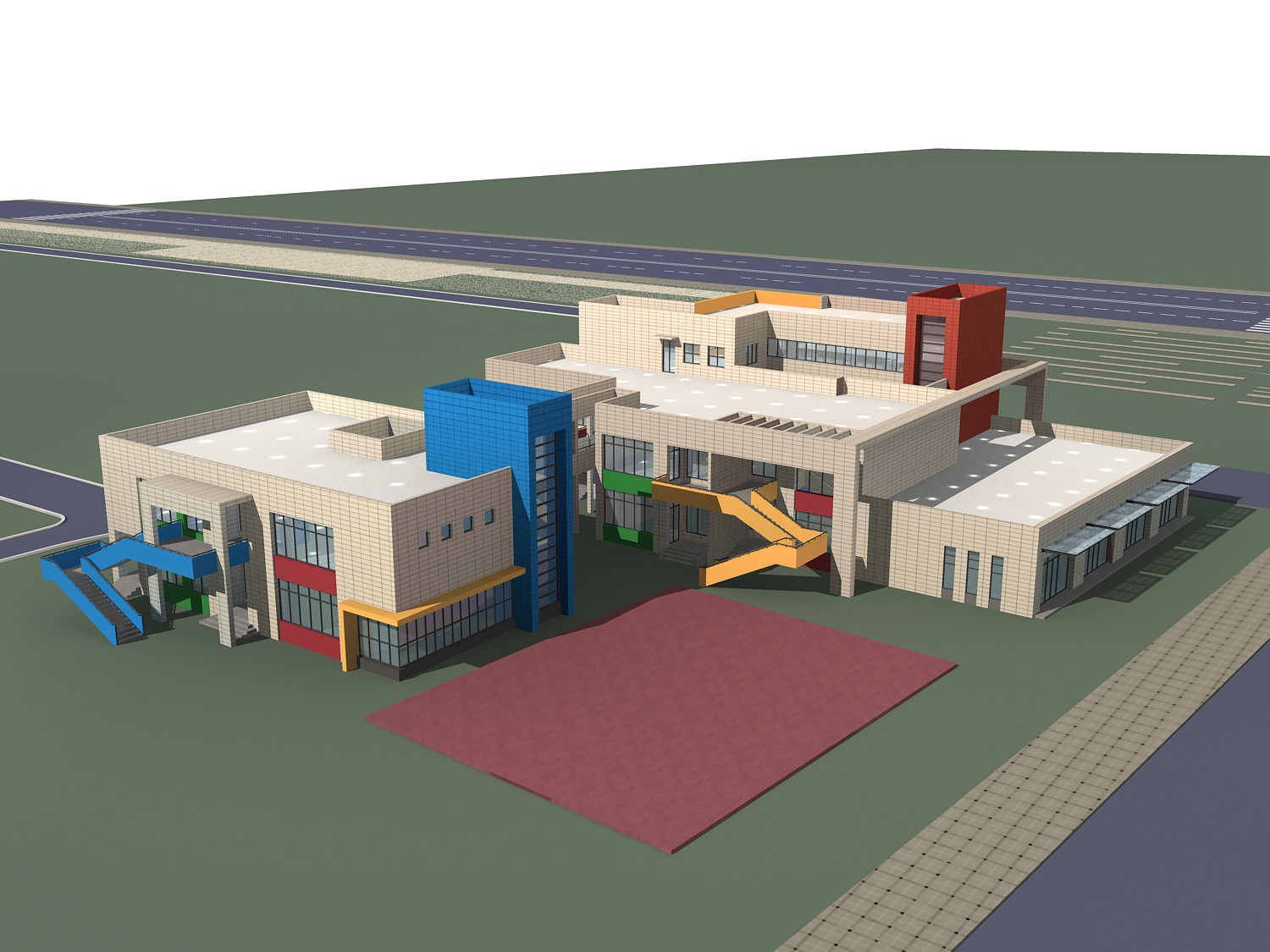 School Building Collection 50 items Vol2 3D model_45