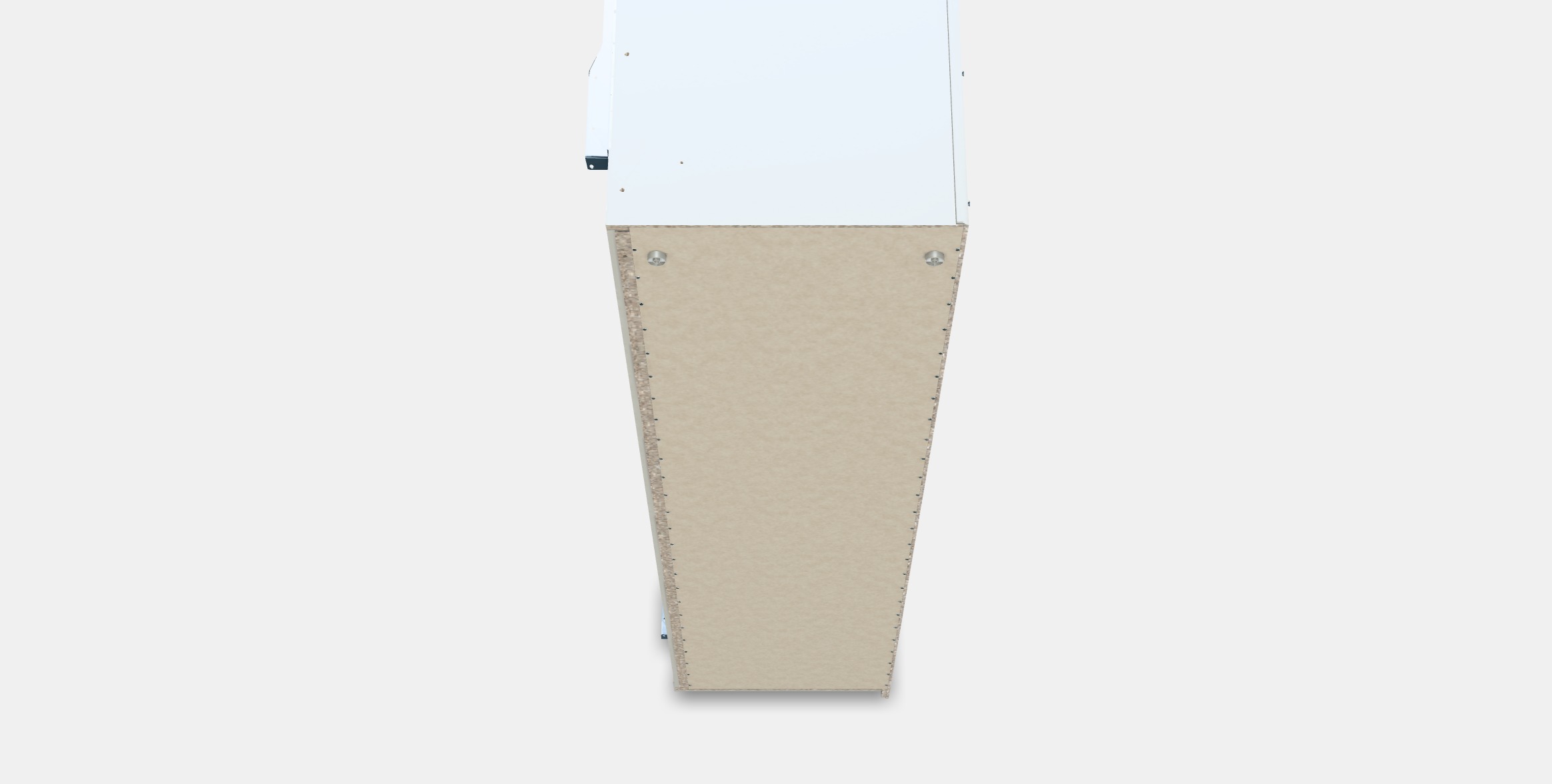 PAX Add-on corner unit with 4 shelves 1 Low-poly 3D model_3