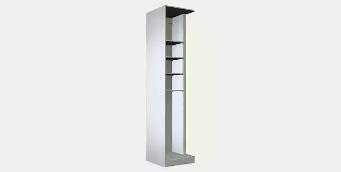 PAX Add-on corner unit with 4 shelves 1