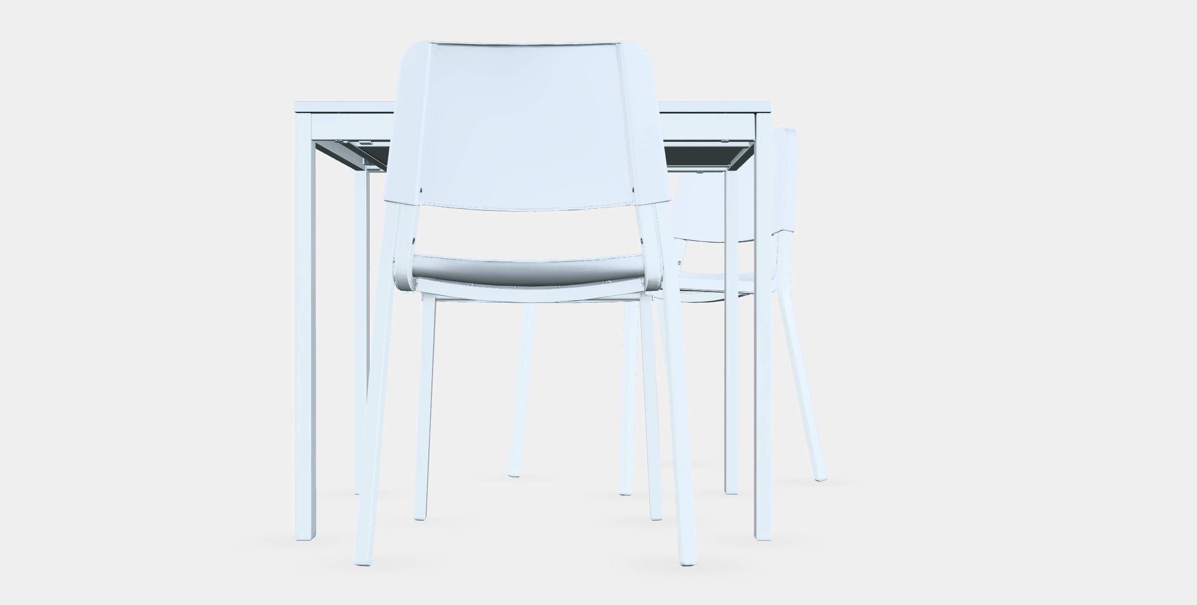 VANGSTA - TEODORES Table and 2 chairs Low-poly 3D model_15