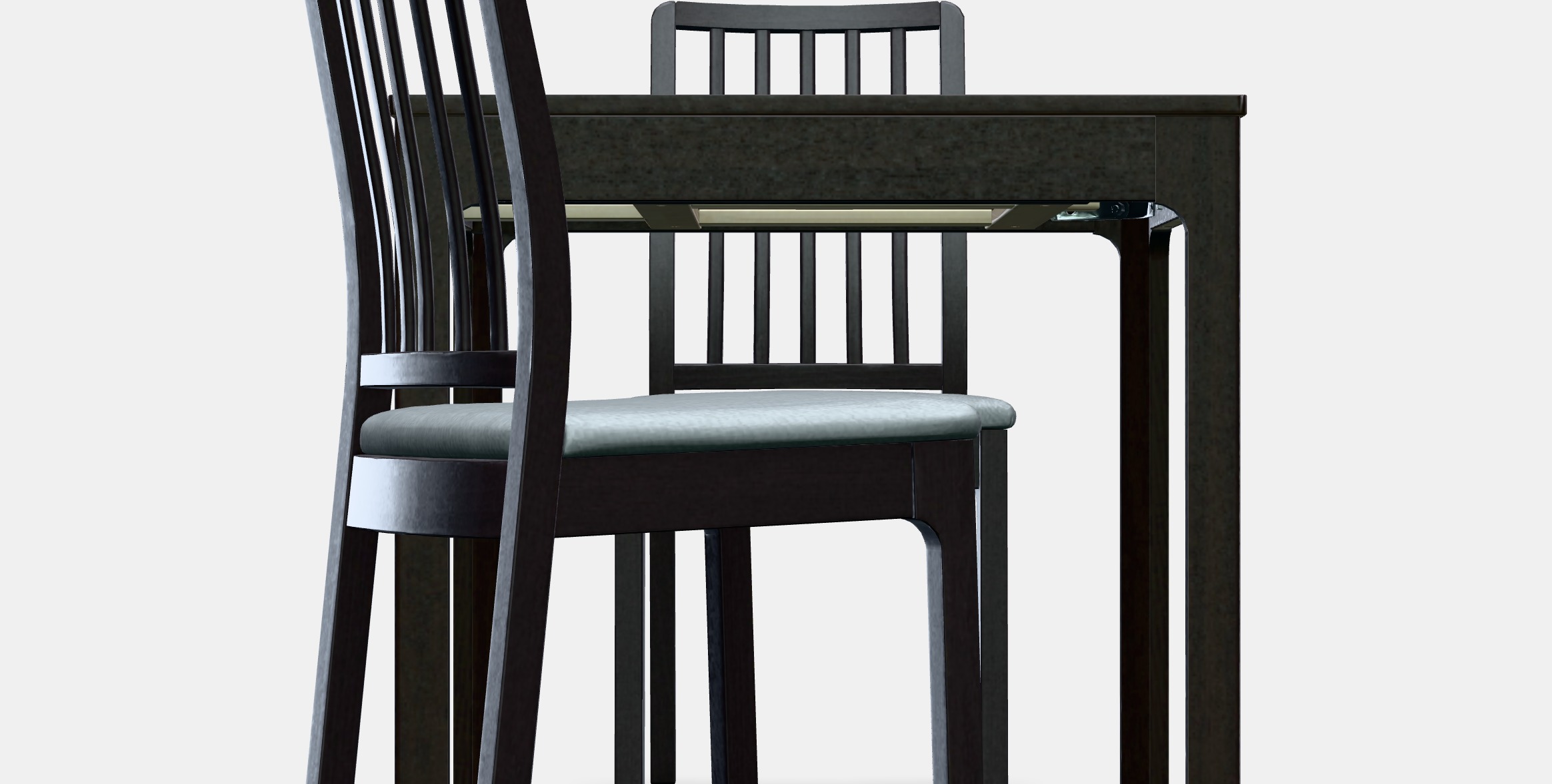 EKEDALEN - EKEDALEN Table and 2 chairs 1 Low-poly 3D model_10